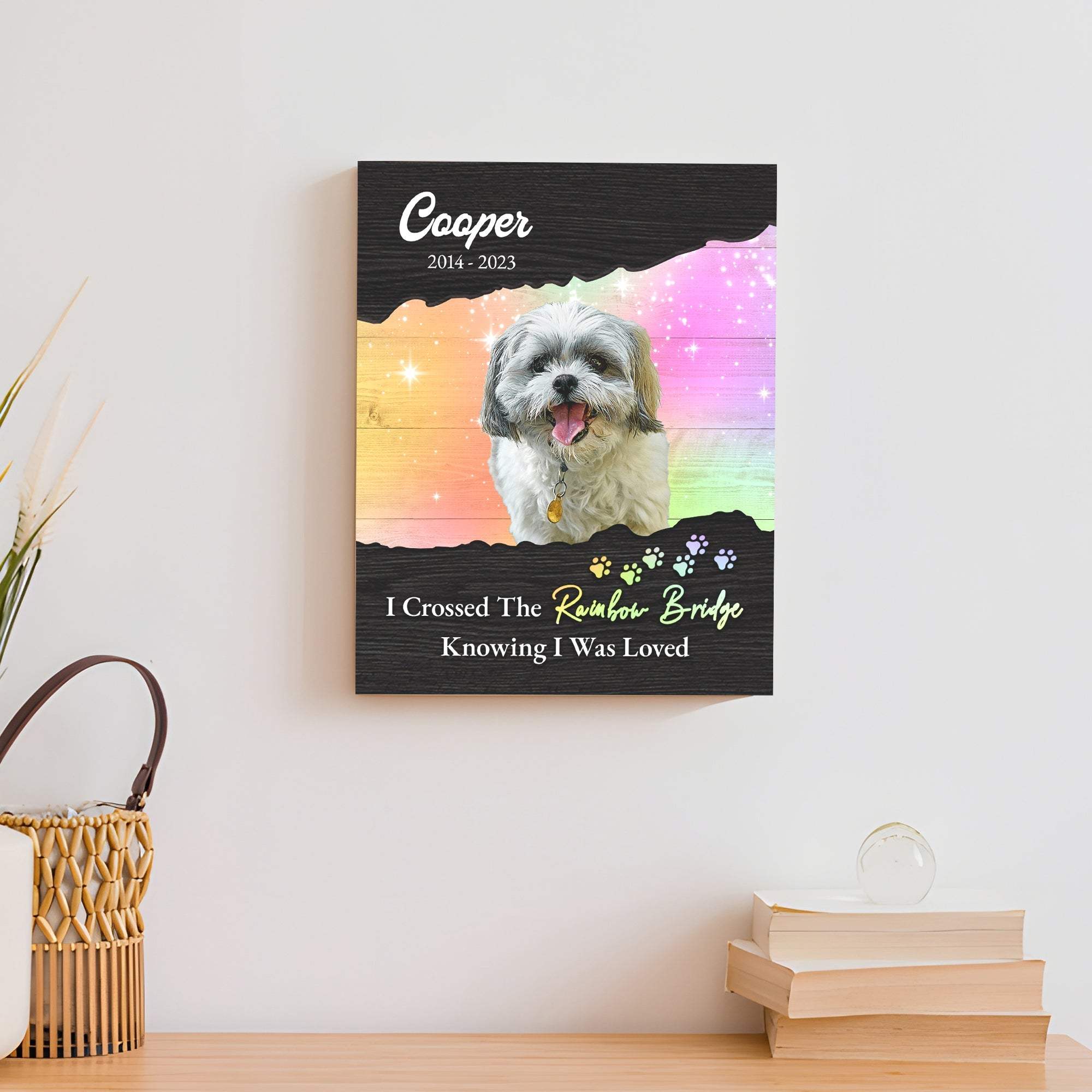 Pet Memorial Sign I Crossed The Rainbow Bridge II - Image 3