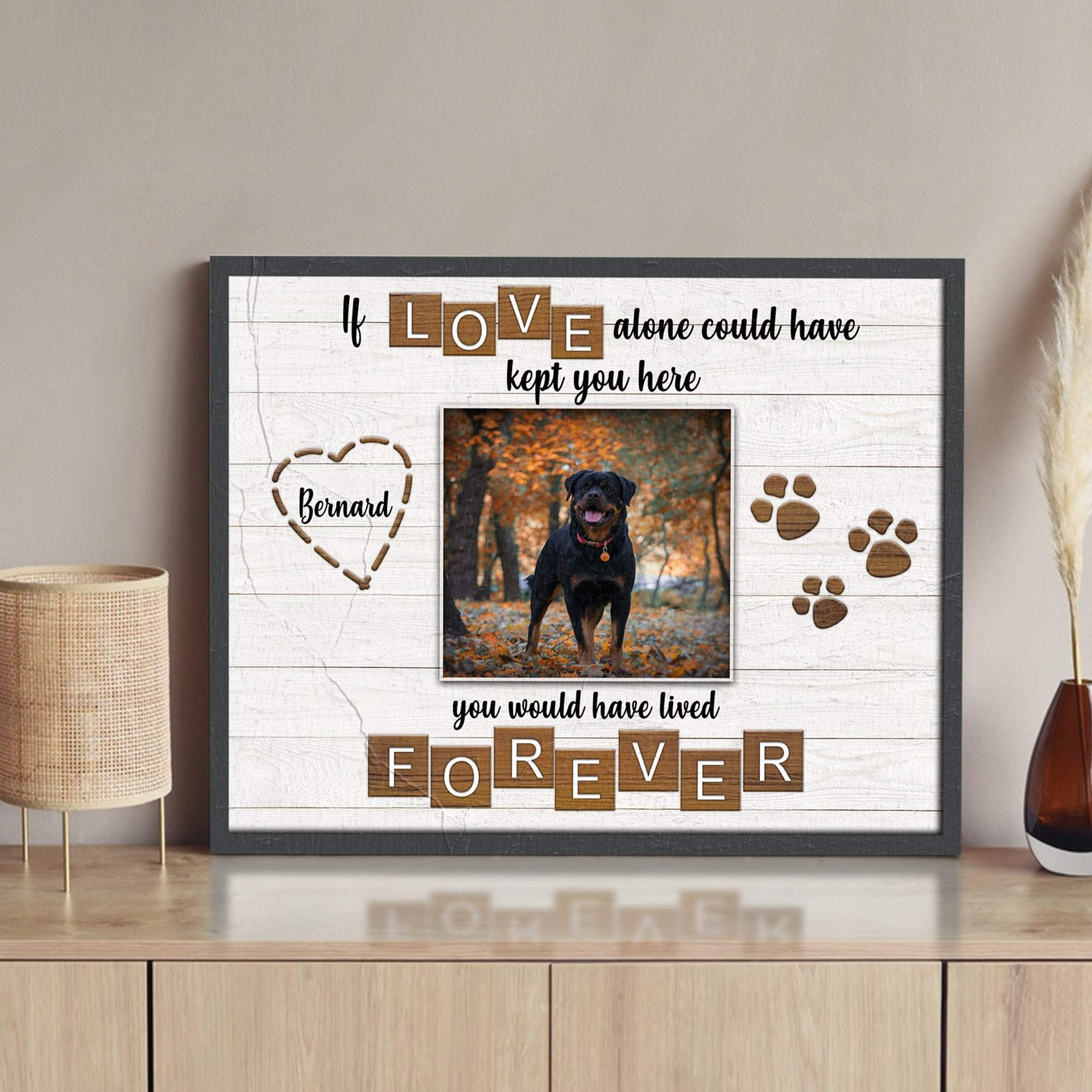 Pet Memorial Sign If Love Alone - Image 2