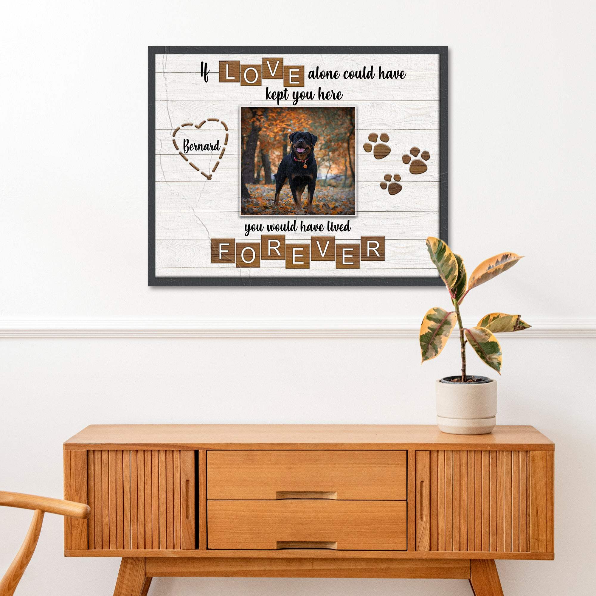 Pet Memorial Sign If Love Alone - Image 3