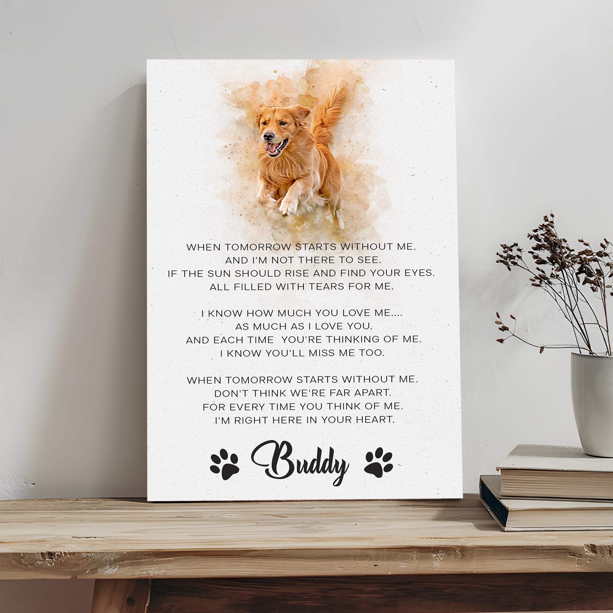 Pet Memorial Sign I'm Right Here In Your Heart - Image 2
