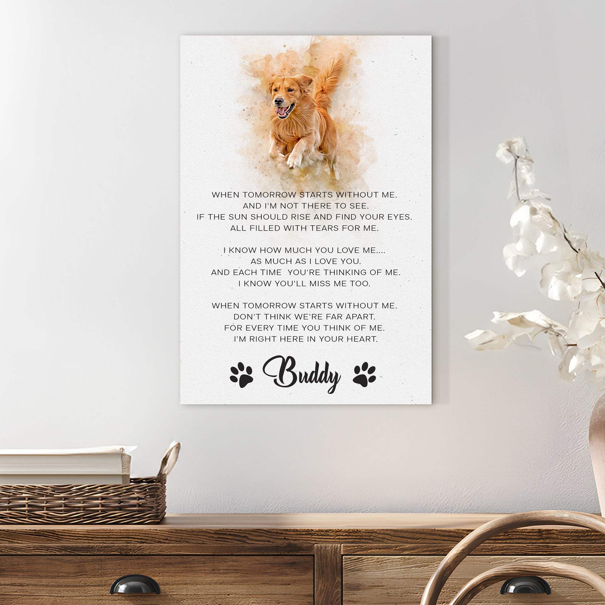 Pet Memorial Sign I'm Right Here In Your Heart - Image 3