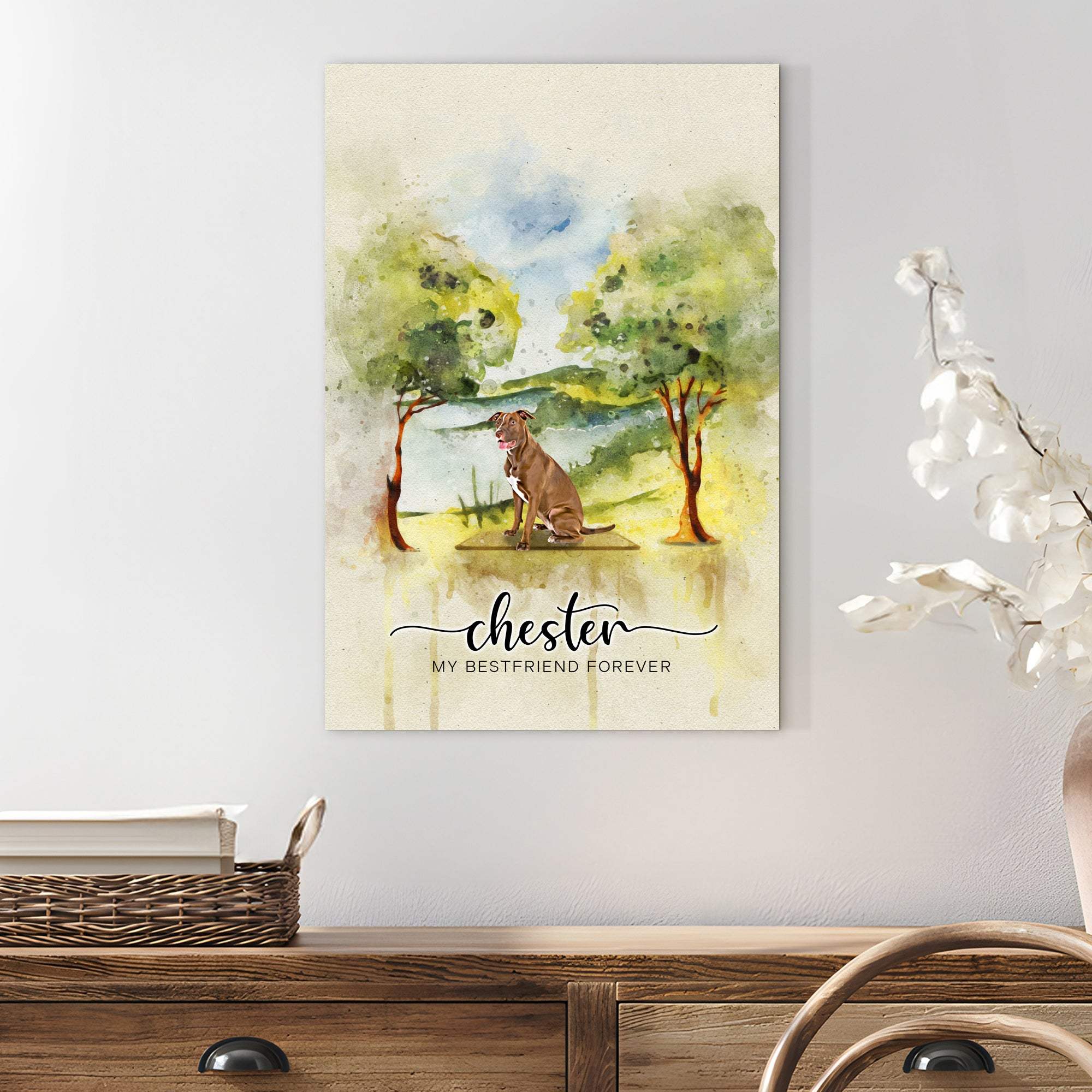 Pet Memorial Watercolor Sign My Bestfriend Forever - Image 3