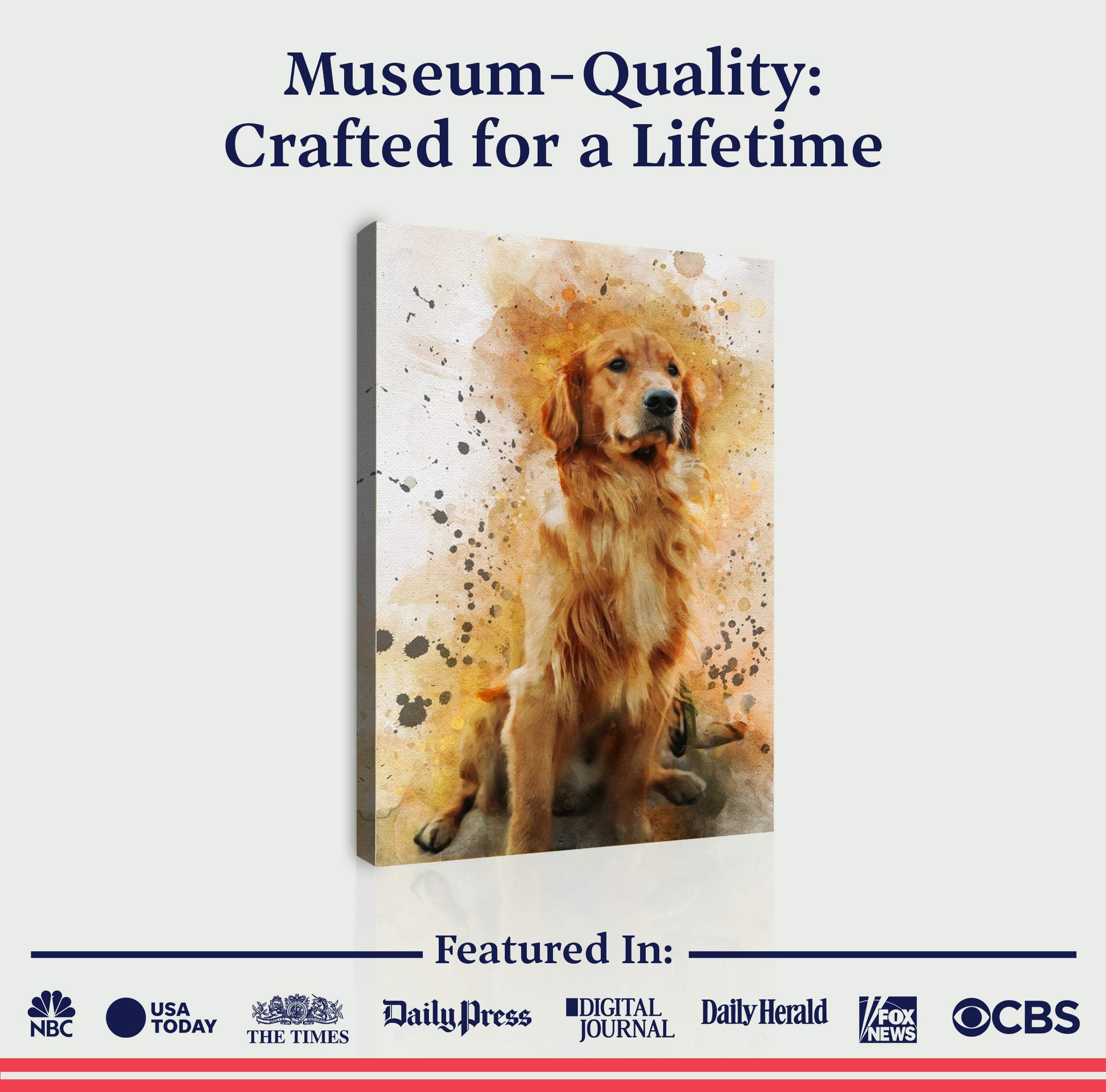 Pet Watercolor Portrait Custom Wall Art - Image 4
