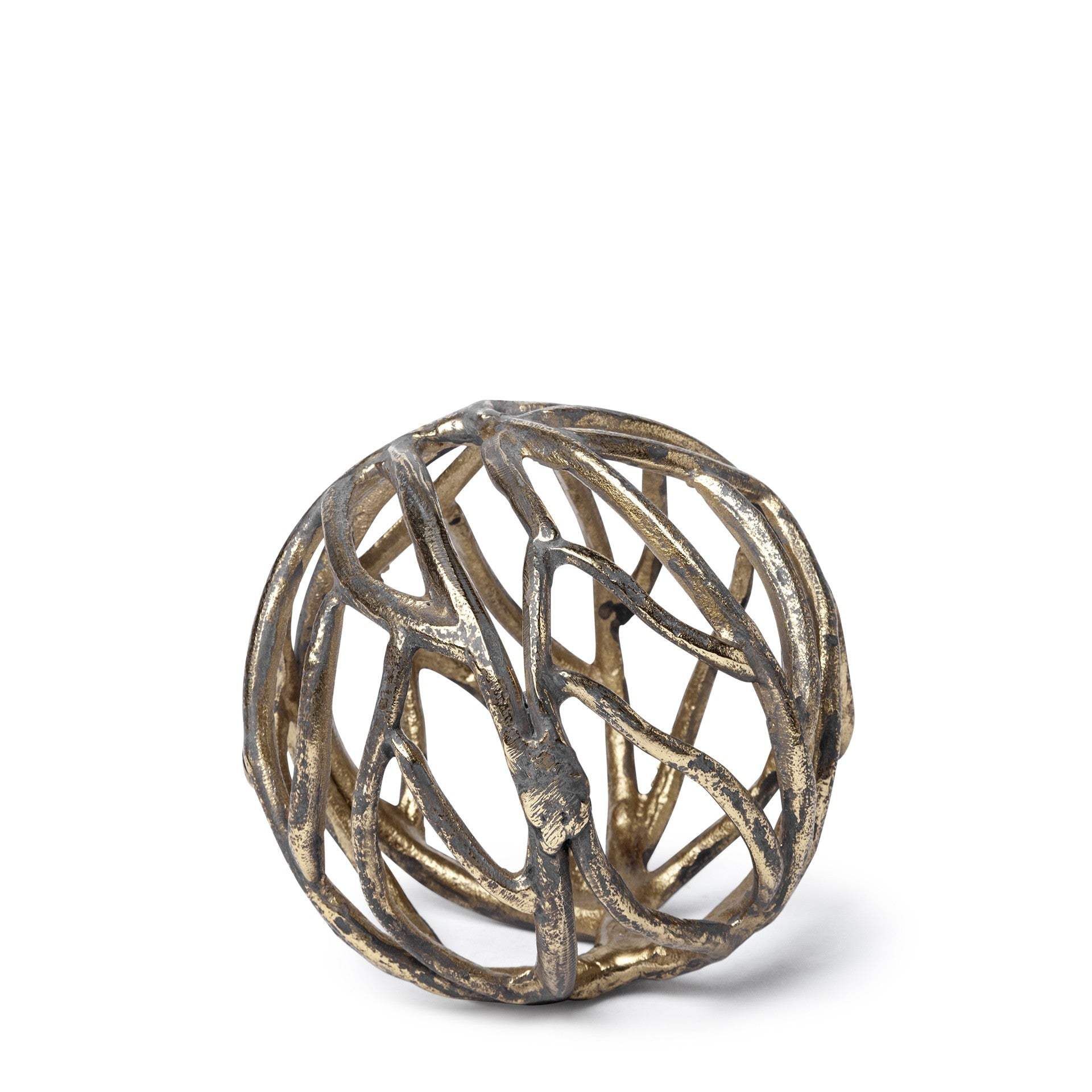 Petite Gold Metal Tree Branch Sculpture - Image 2