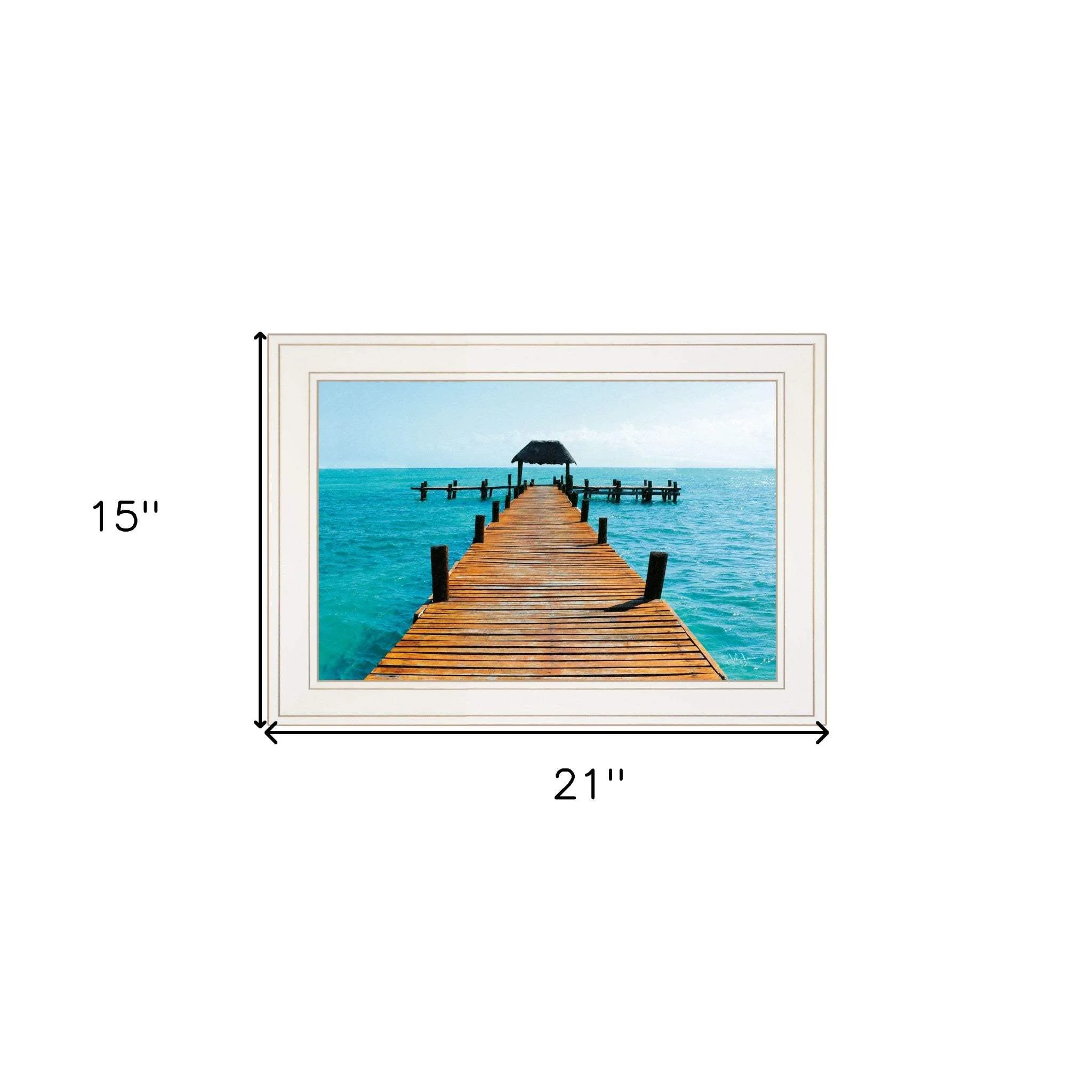 Pier White Framed Print Wall Art - Image 5