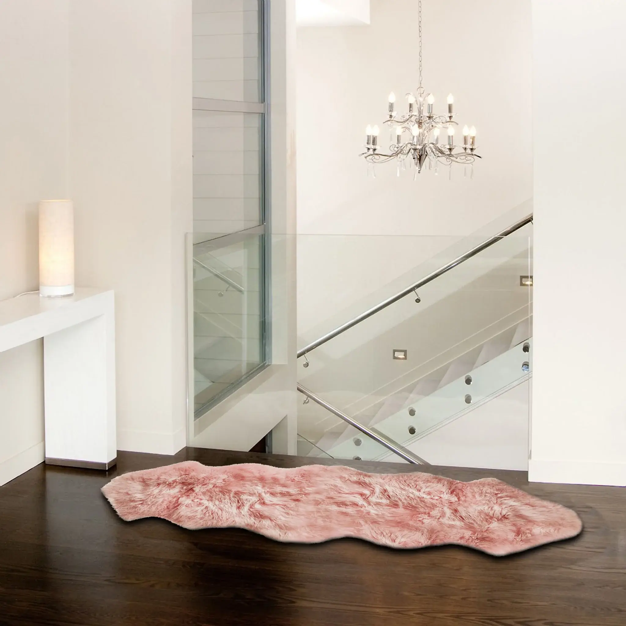 Pink Animal Print Area Rug - Image 7