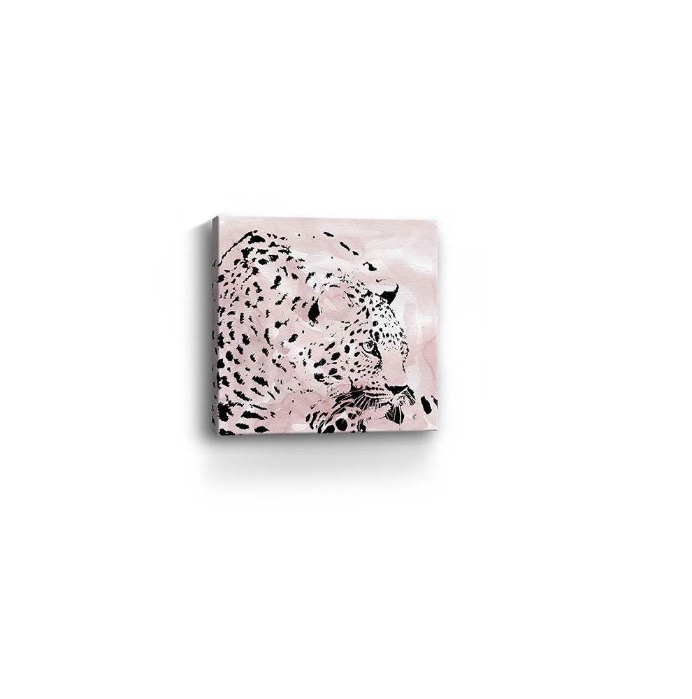 Pink Laying Leopard Unframed Print Wall Art - Image 8