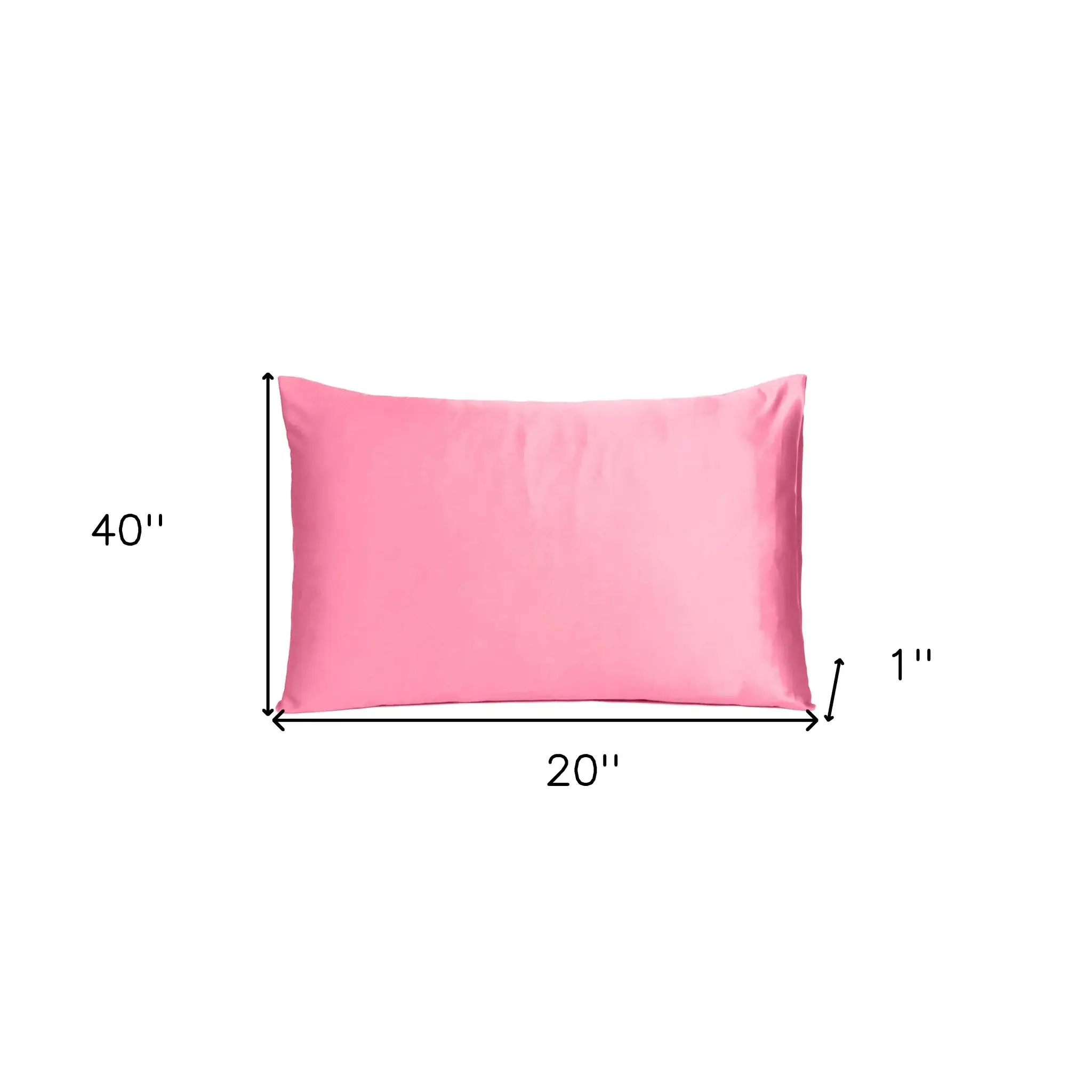 Pink Rose Dreamy Set Of 2 Silky Satin King Pillowcases - Image 8