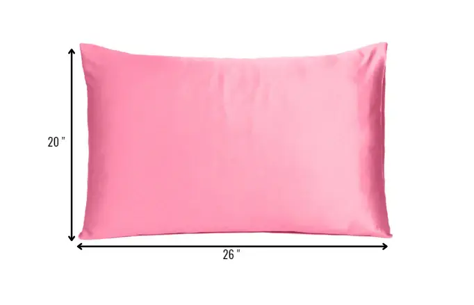 Pink Rose Dreamy Set Of 2 Silky Satin Standard Pillowcases - Image 8