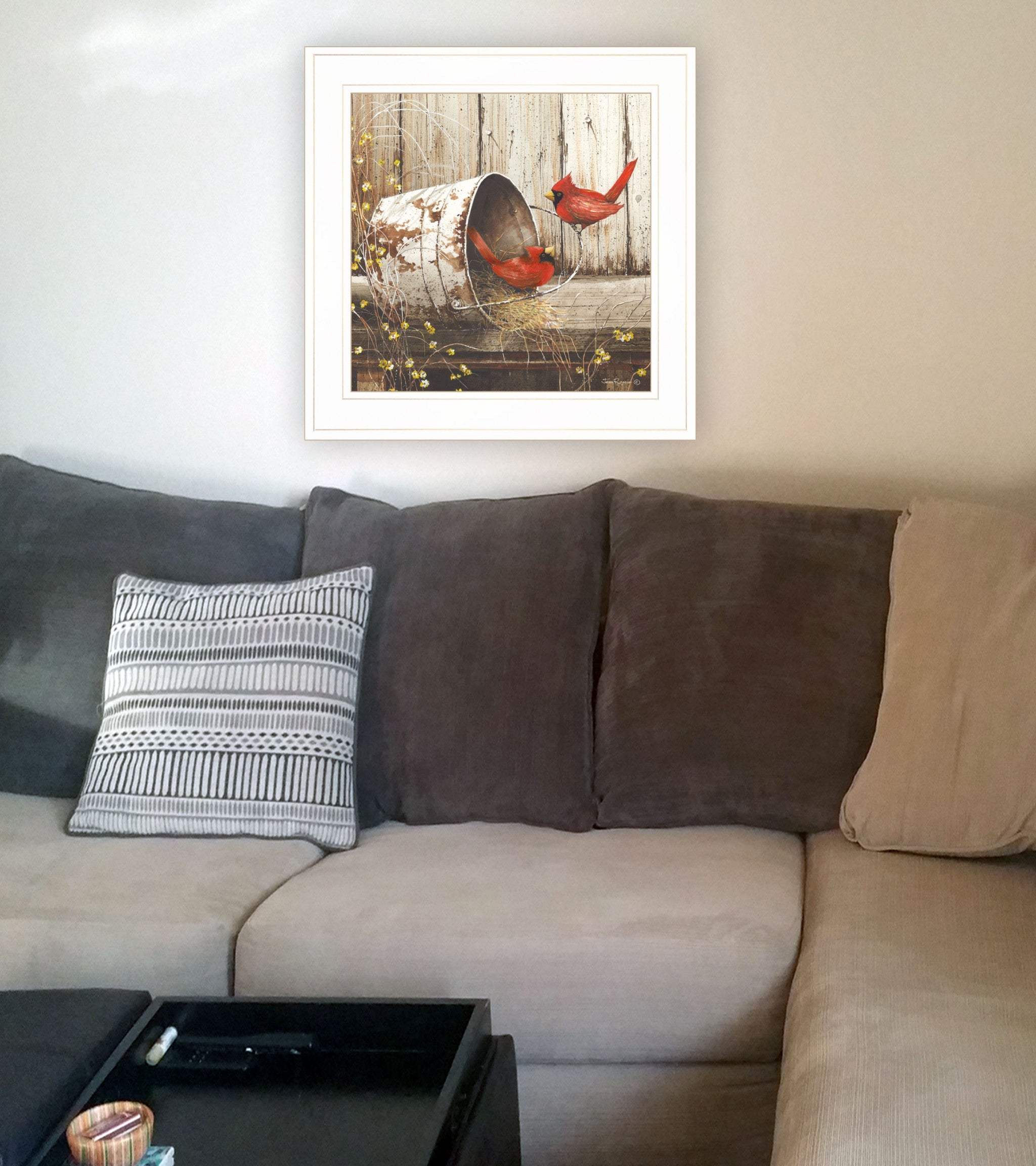 Playing Around 15x15 White Framed Print Wall Art - Image 4
