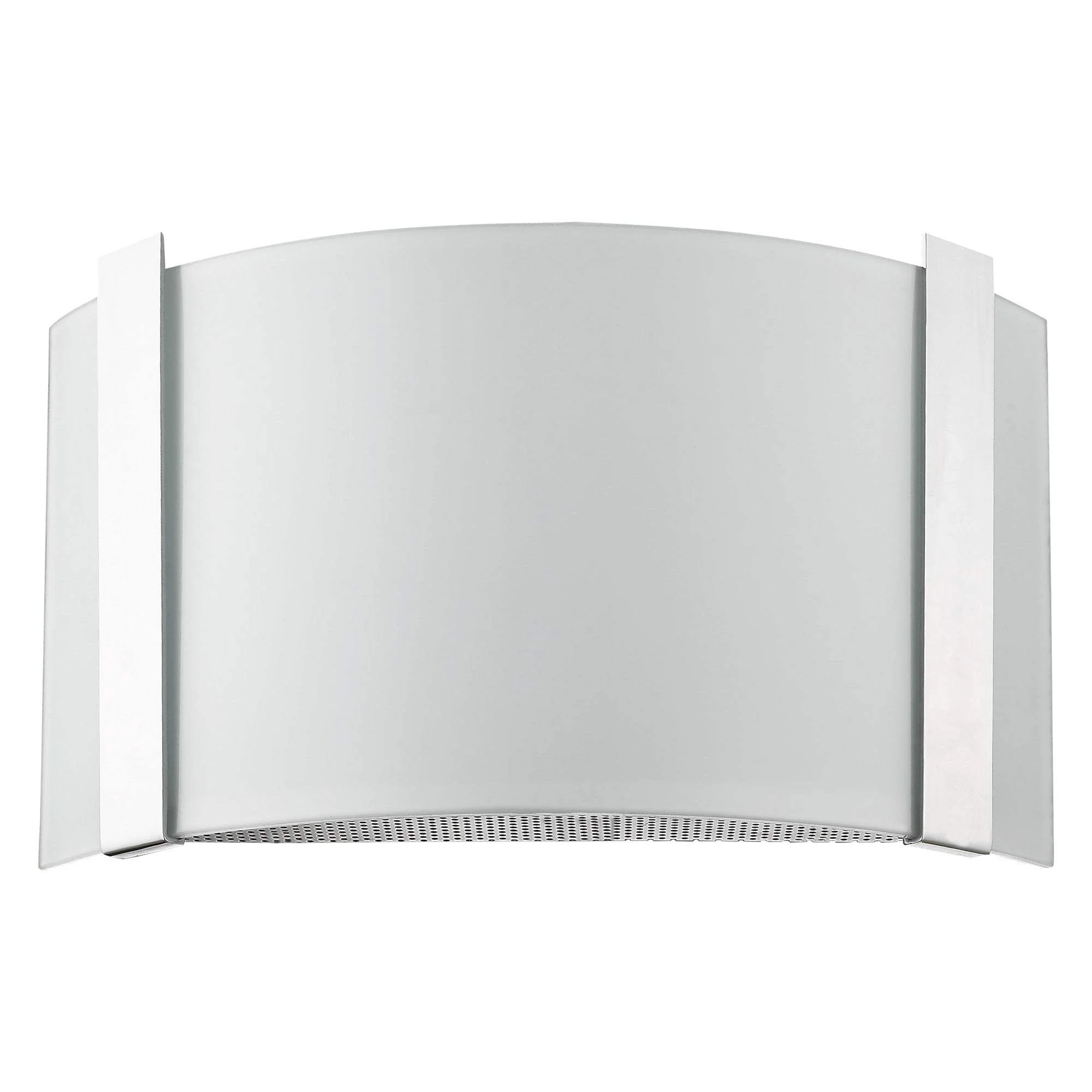 Polished Chrome Wall Sconce with Frosted Glass Shade