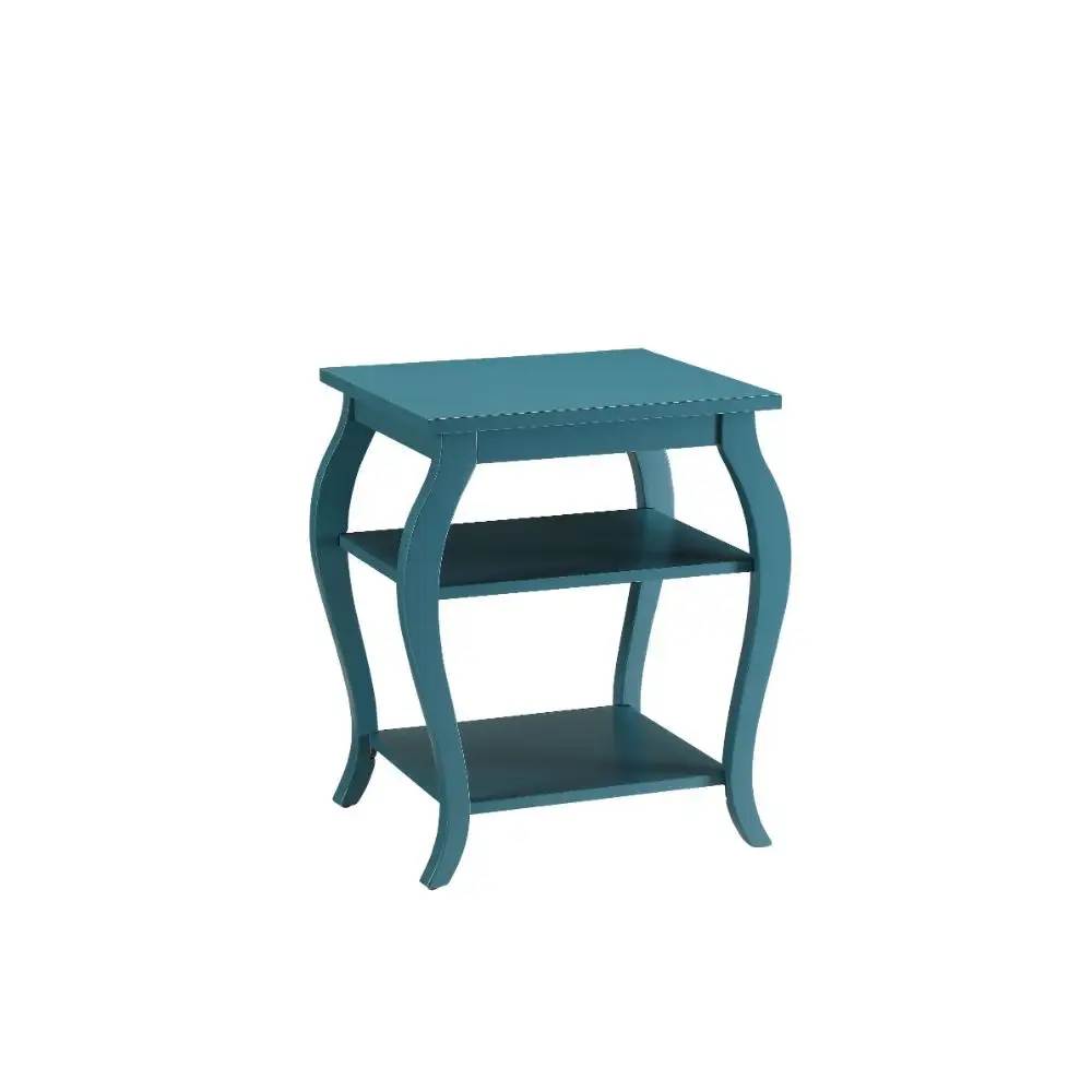 Pop Of Color Bow Leg Square End Or Side Table - Image 2
