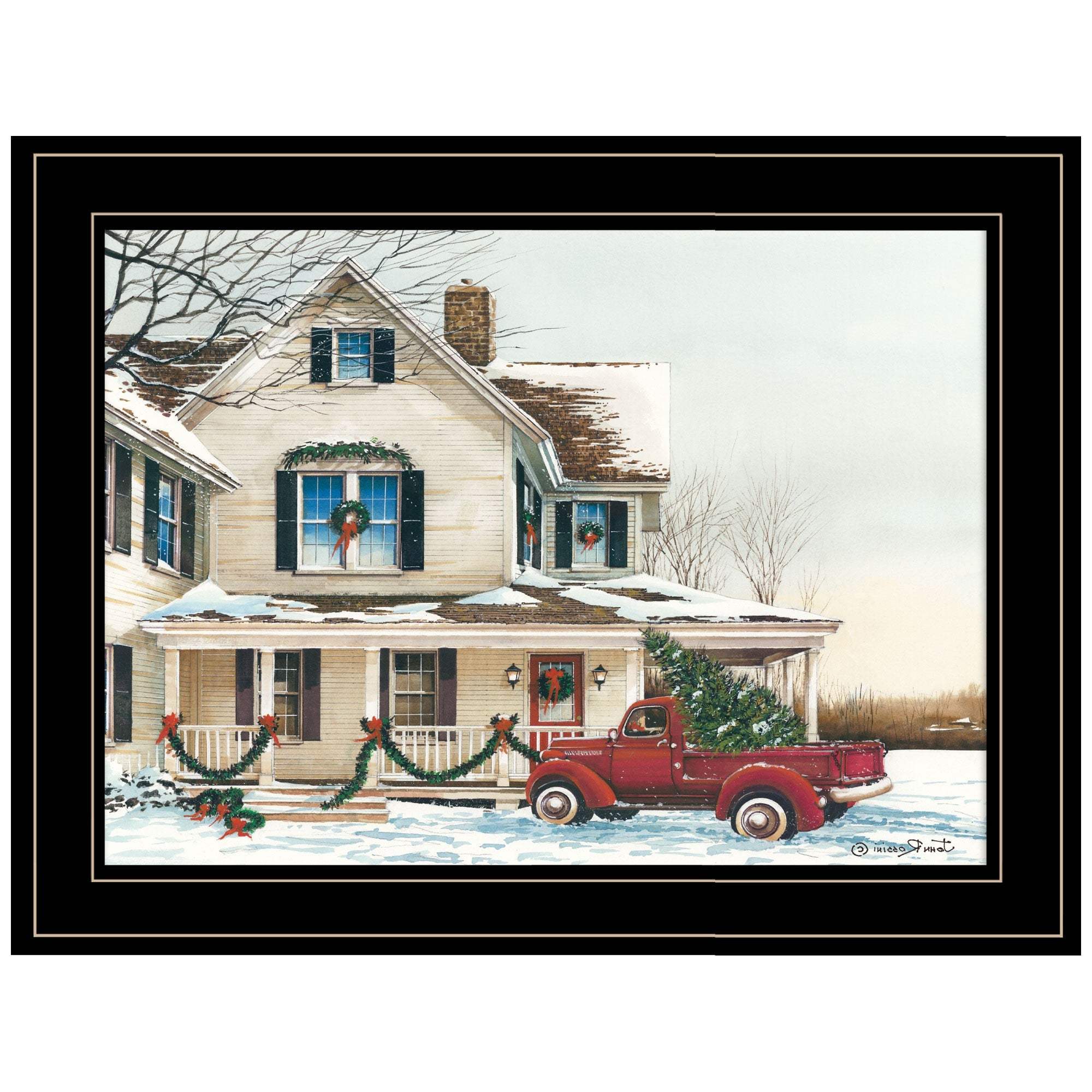 Preparing for Christmas 2 Black Framed Print Wall Art - Image 2