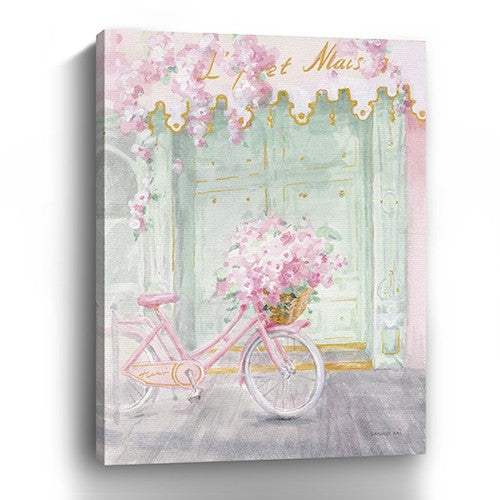 Pretty Pastel Pink Paris Unframed Print Wall Art - Image 2