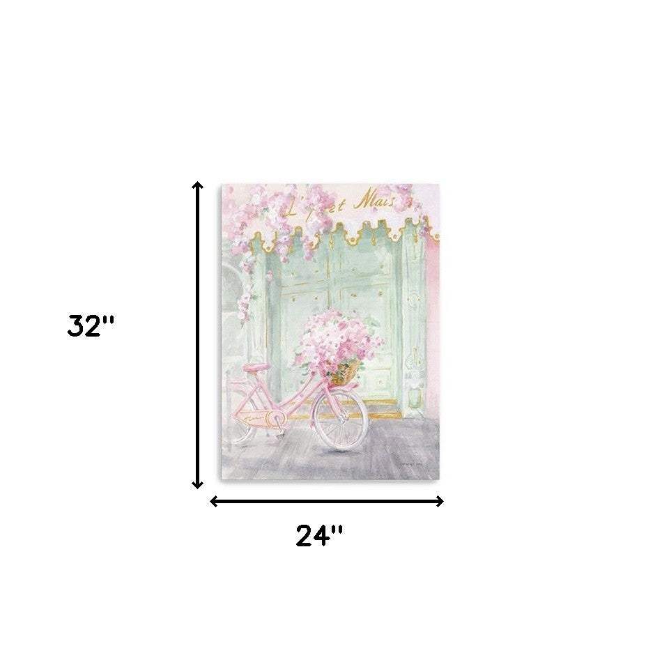 Pretty Pastel Pink Paris Unframed Print Wall Art - Image 5