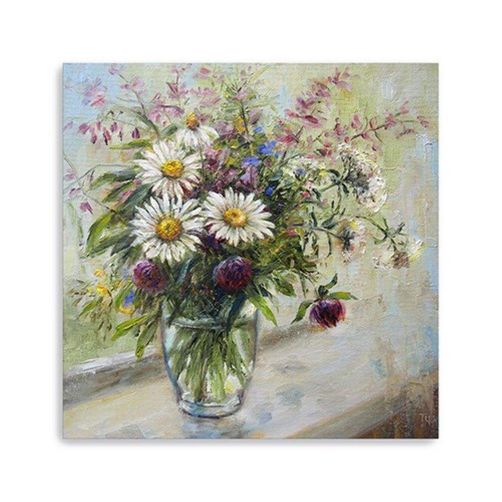 Pretty Vase Of Flowers Unframed Print Wall Art - Image 7