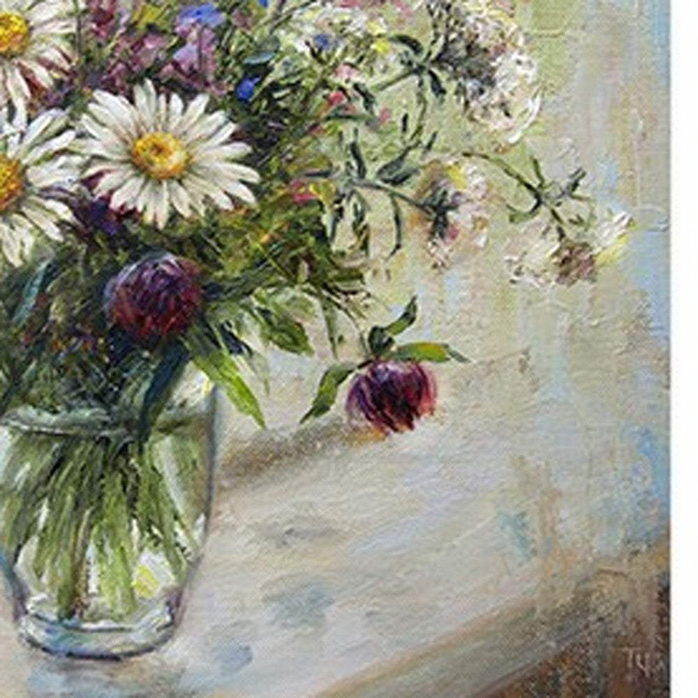 Pretty Vase Of Flowers Unframed Print Wall Art - Image 9