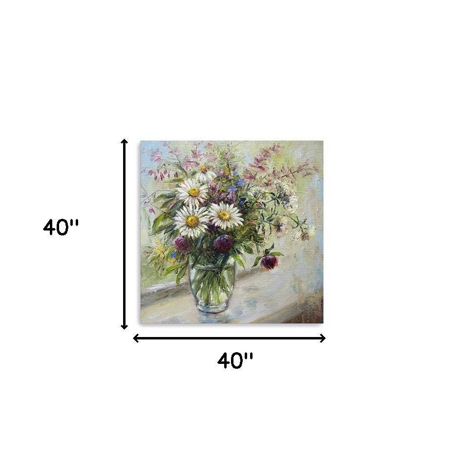 Pretty Vase Of Flowers Unframed Print Wall Art - Image 8