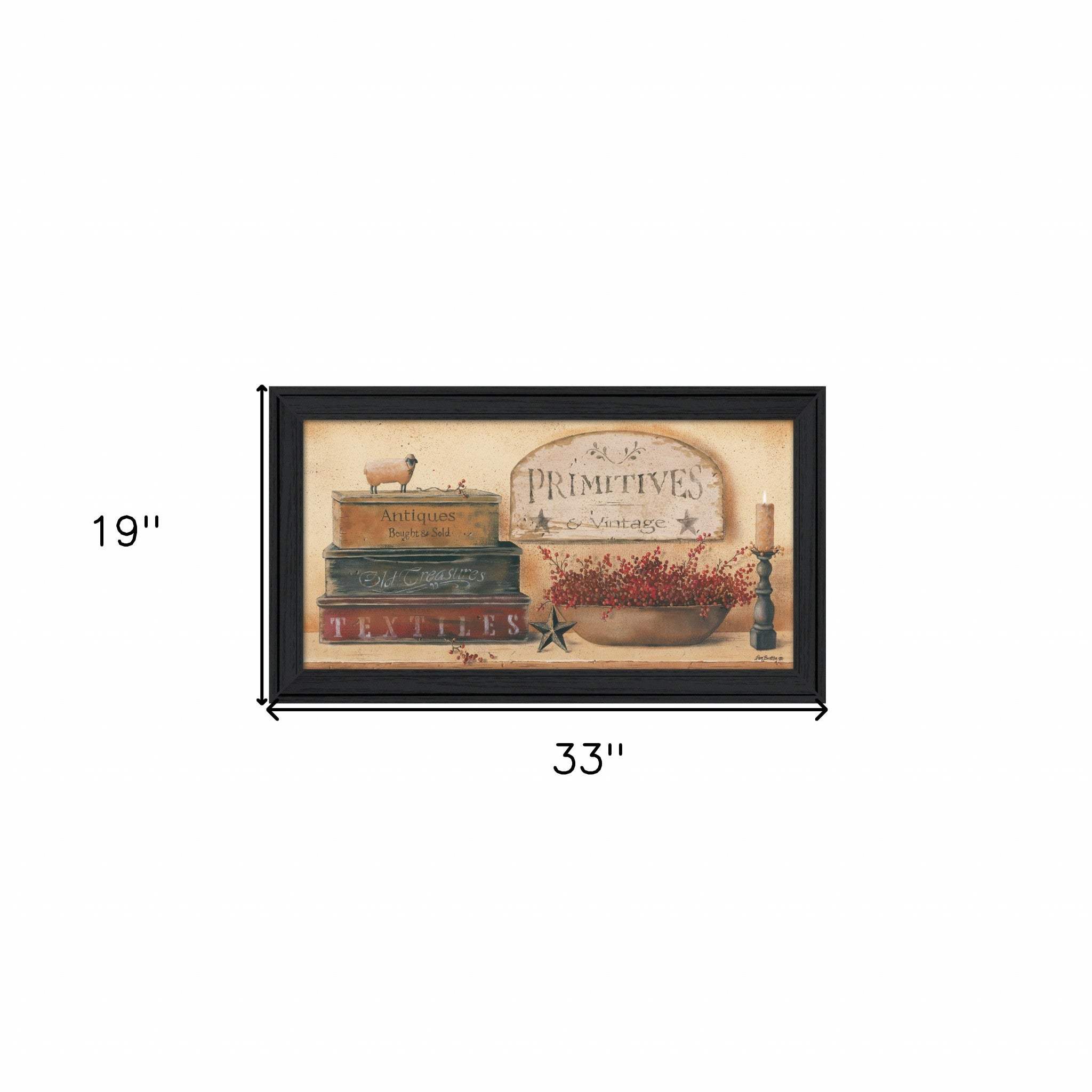 Primitives and Vintage 1 Black Framed Print Wall Art - Image 5