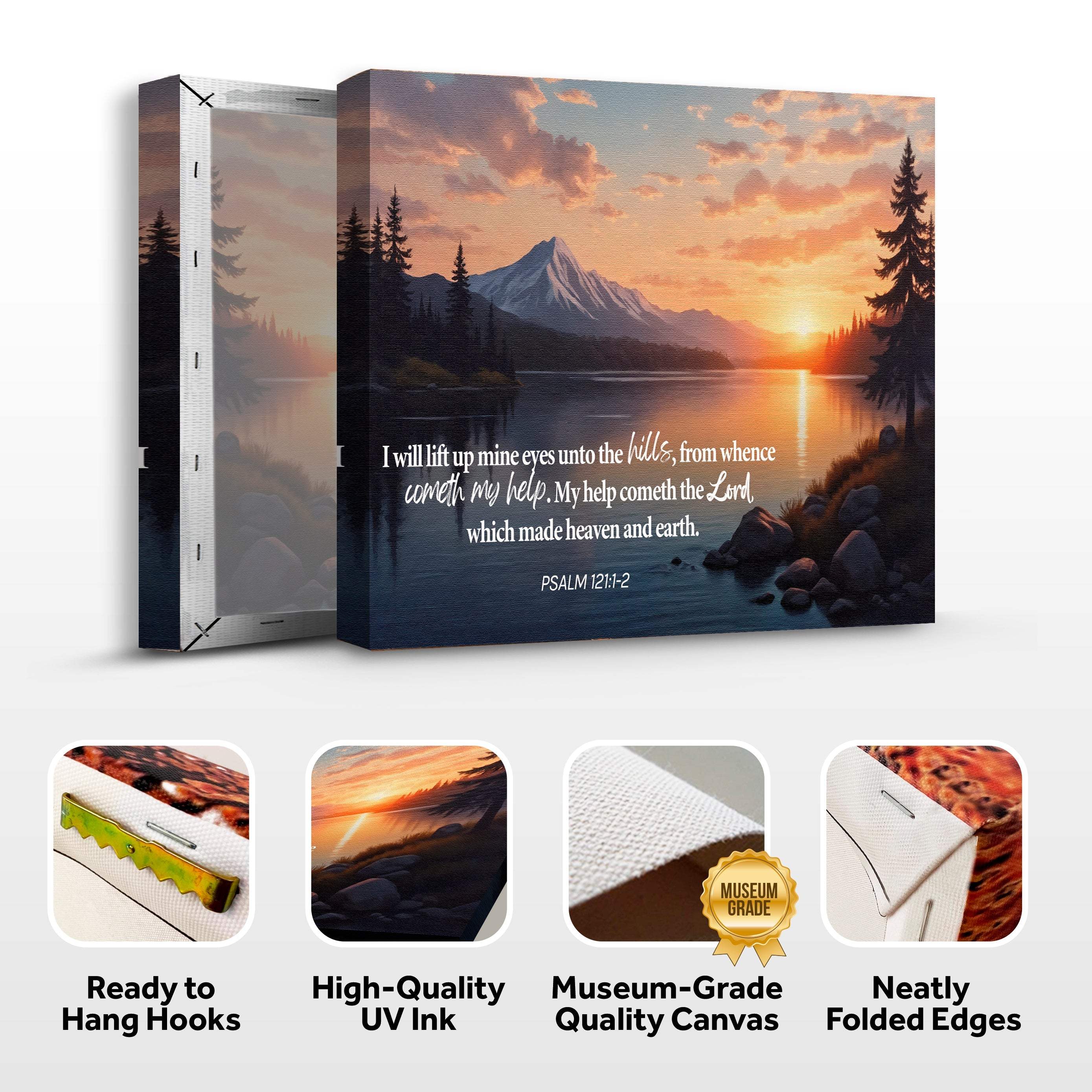 Psalm 121:1-2 - A Song Of Ascents Faith Wall Sign - Image 8