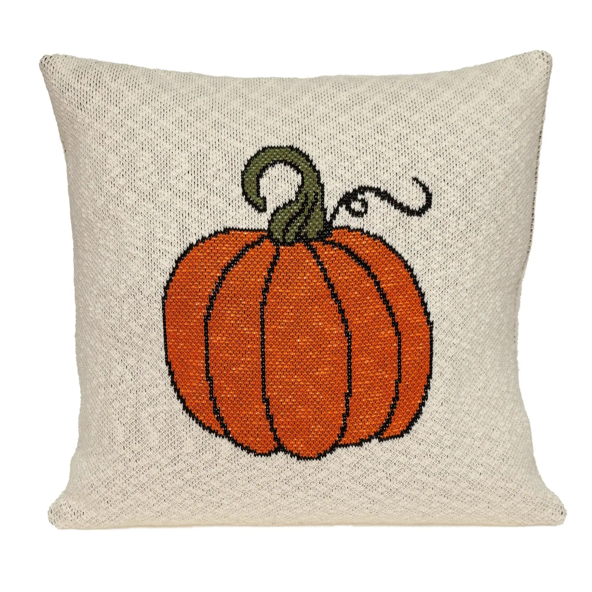 Pumpkin Silhouette Throw Pillow - Image 2