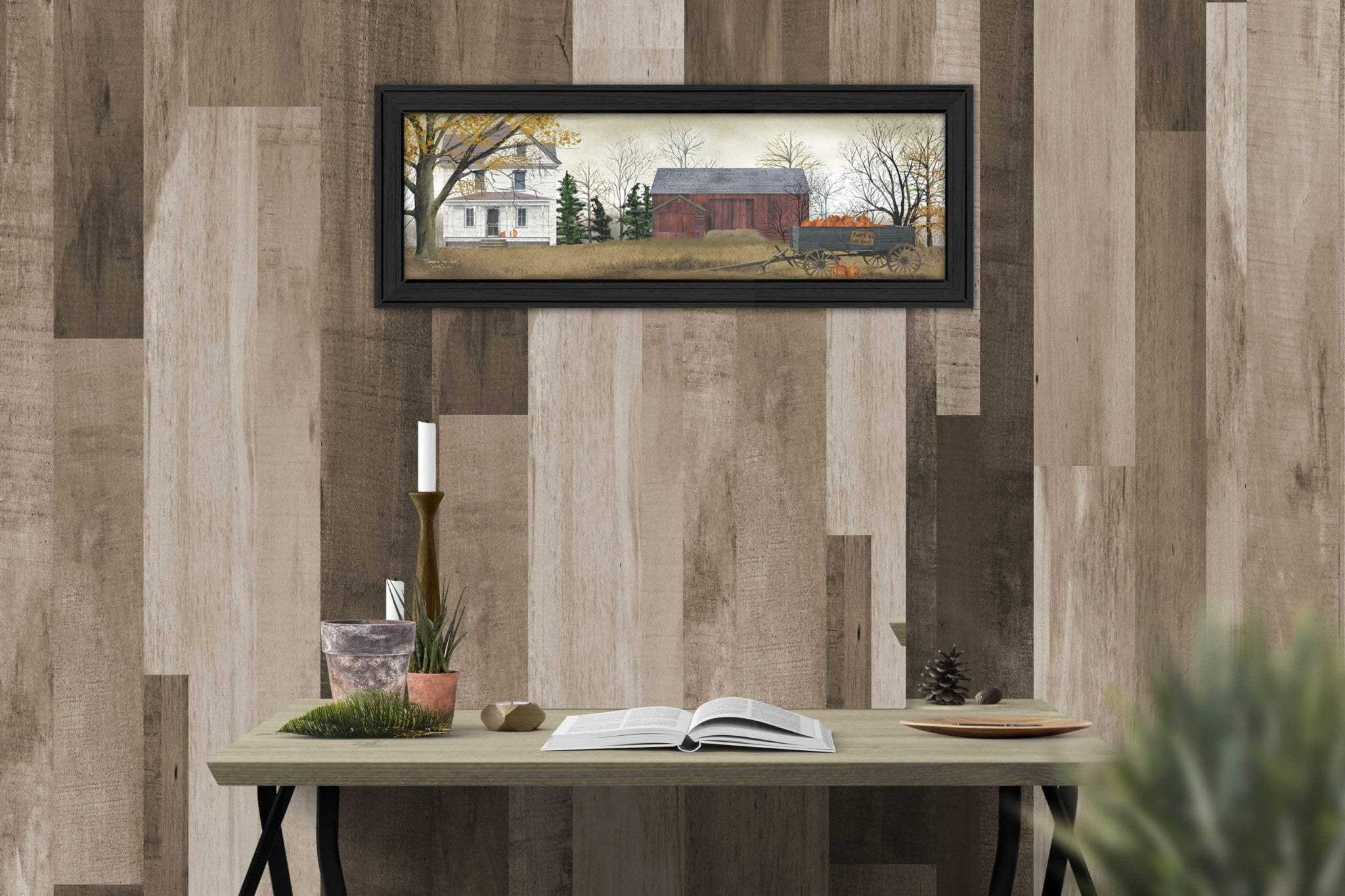 Pumpkins For Sale 1 Black Framed Print Wall Art - Image 4