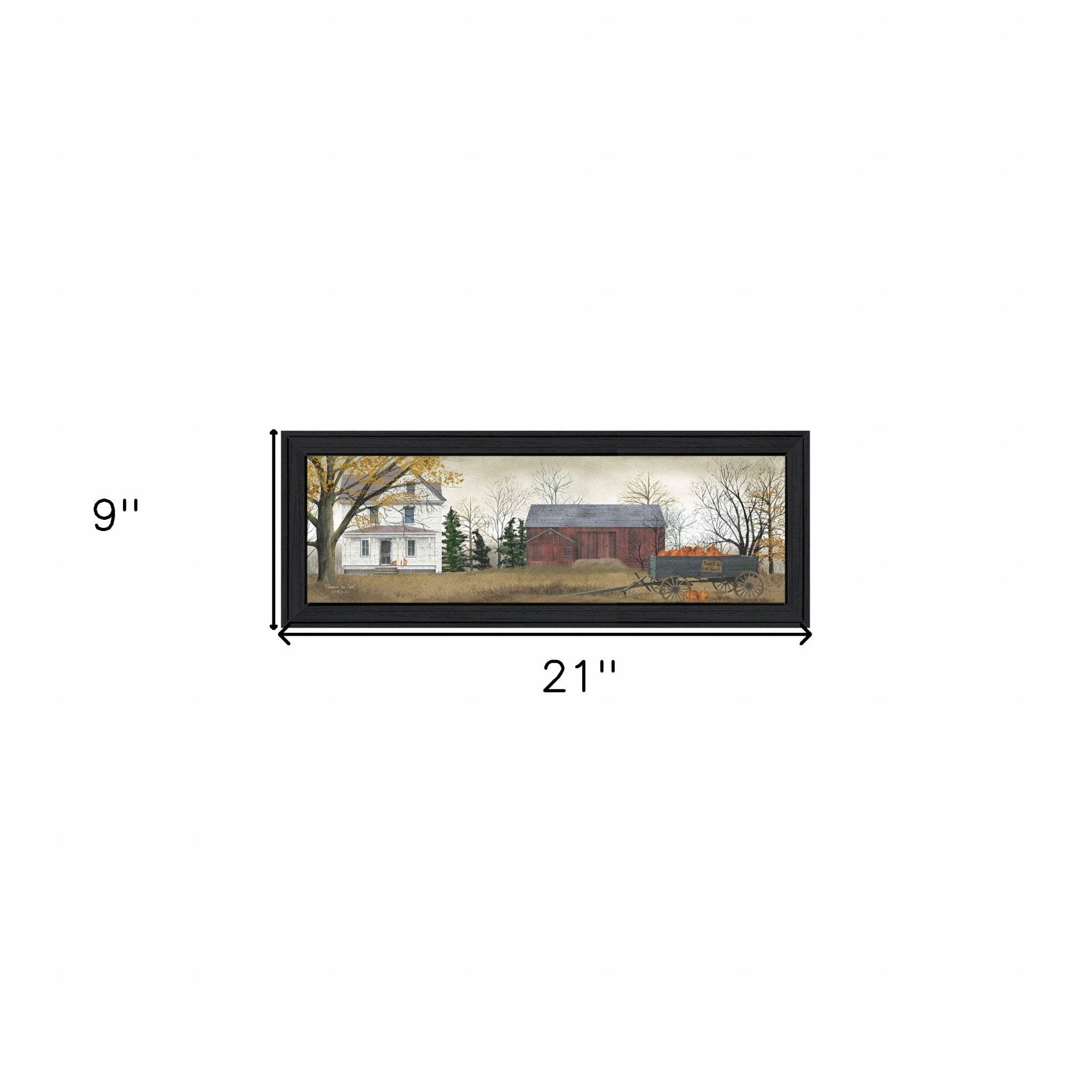 Pumpkins For Sale 1 Black Framed Print Wall Art - Image 5