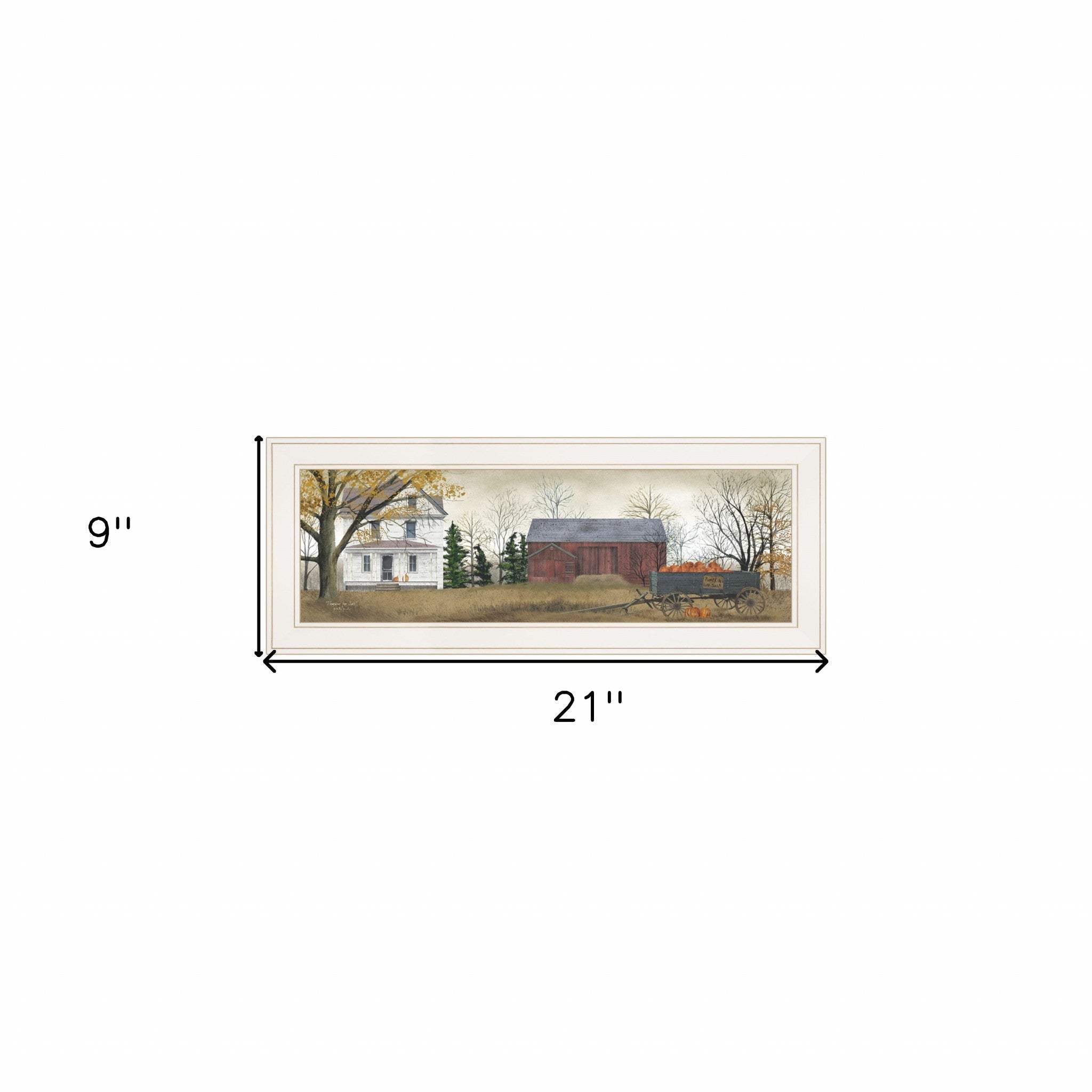 Pumpkins For Sale 2 White Framed Print Wall Art - Image 5