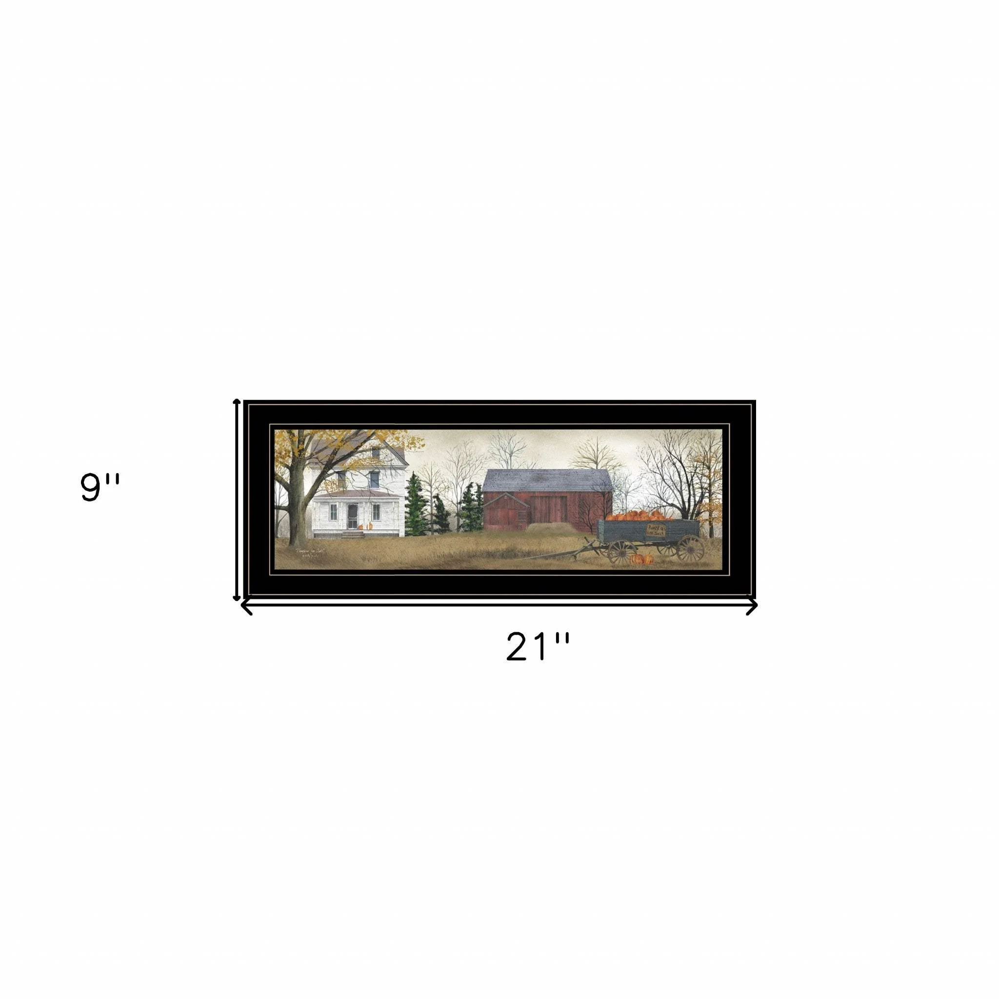 Pumpkins For Sale 3 Black Framed Print Wall Art - Image 5