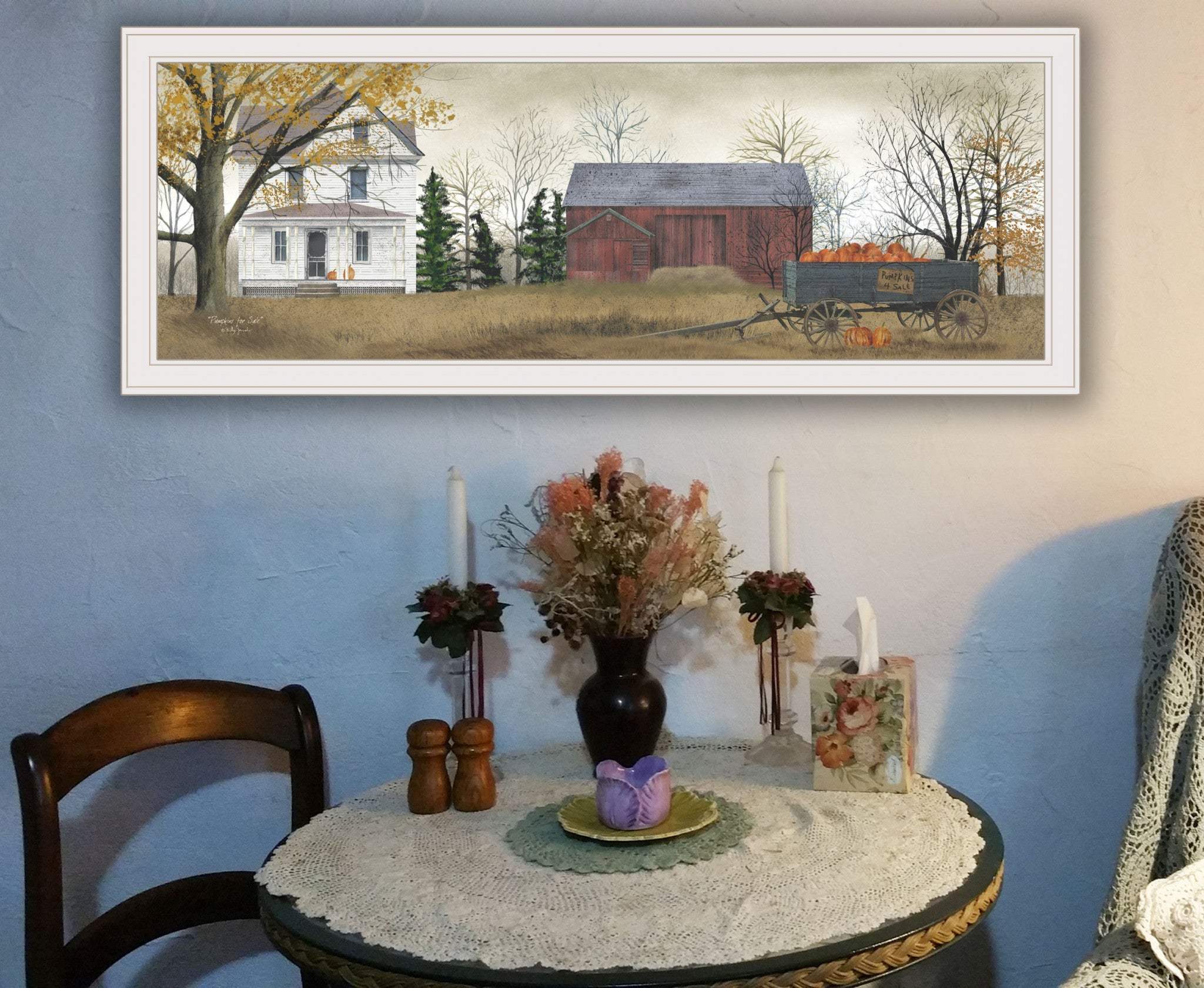 Pumpkins for Sale 5 White Framed Print Wall Art - Image 4