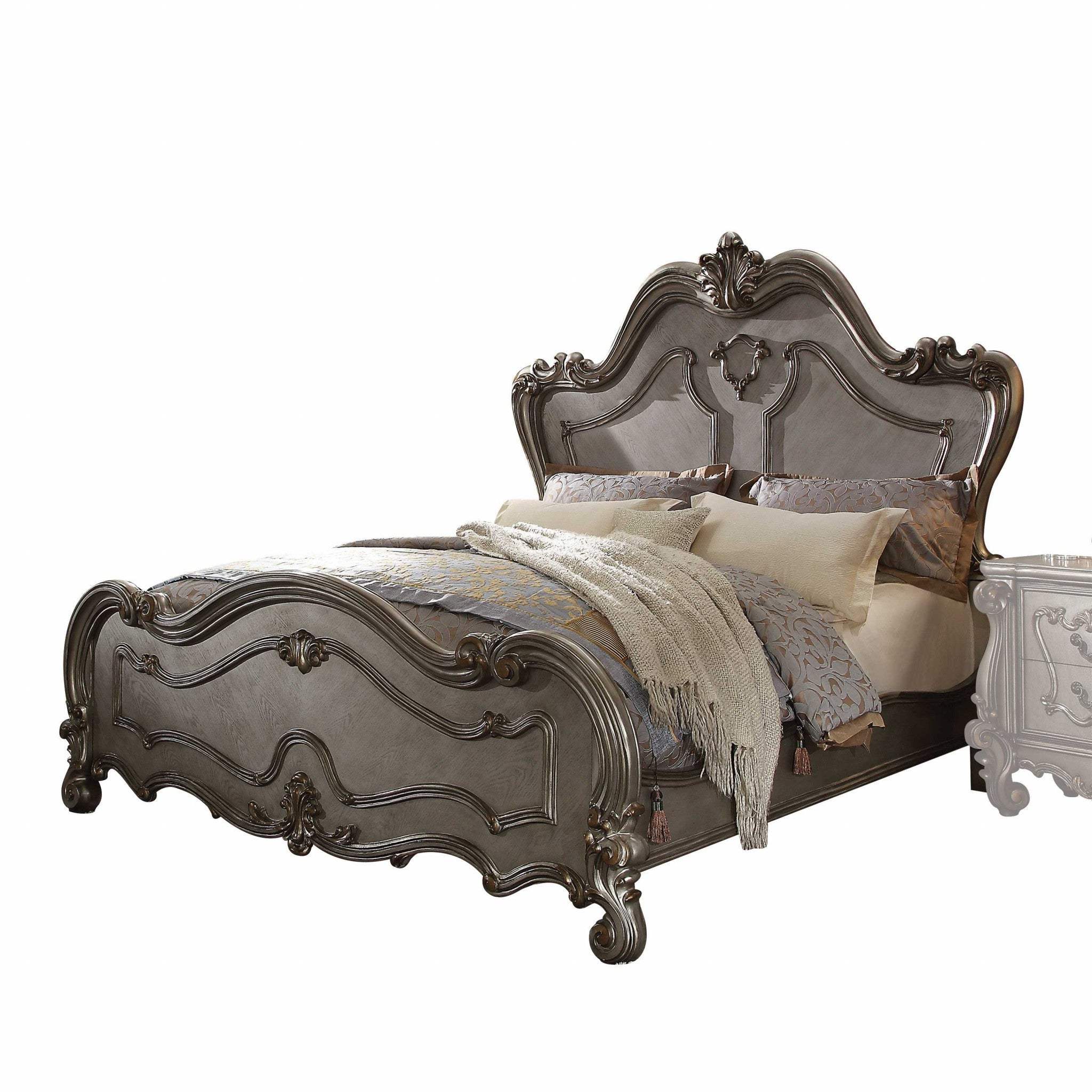 Queen Gray Bed - Image 3