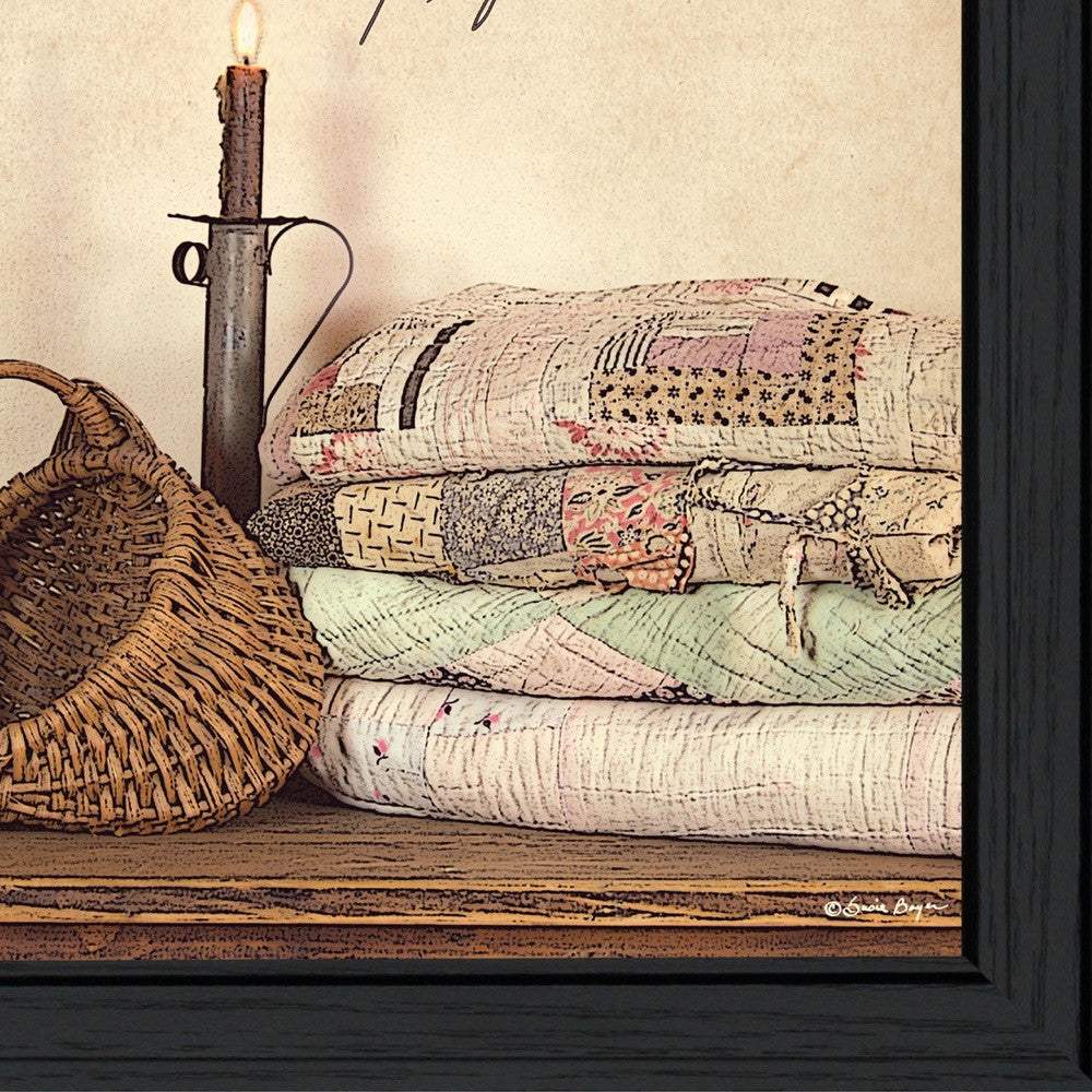 Quilted Together 2 Black Framed Print Wall Art - Image 3