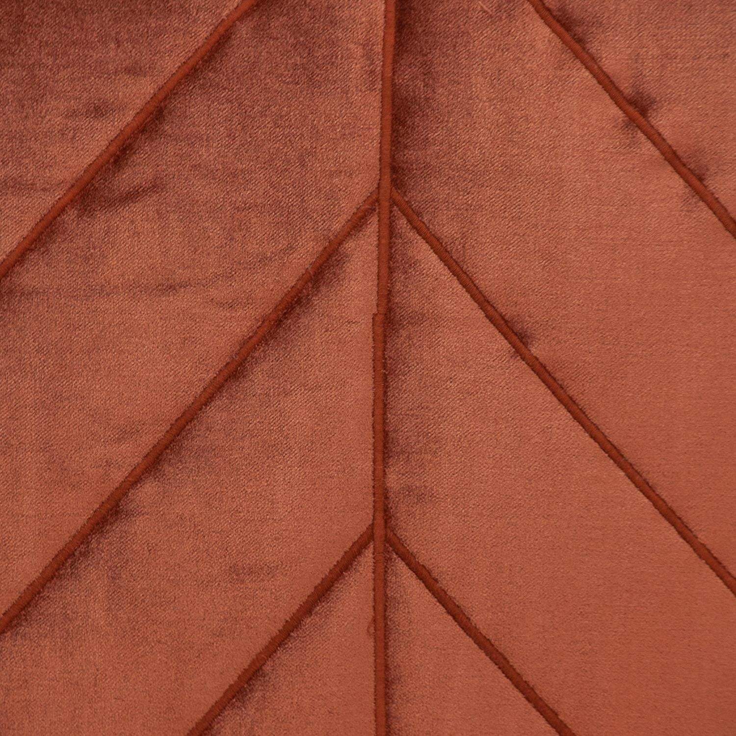 Quilted Velvet Arrows Burnt Orange Decorative Throw Pillow - Image 9