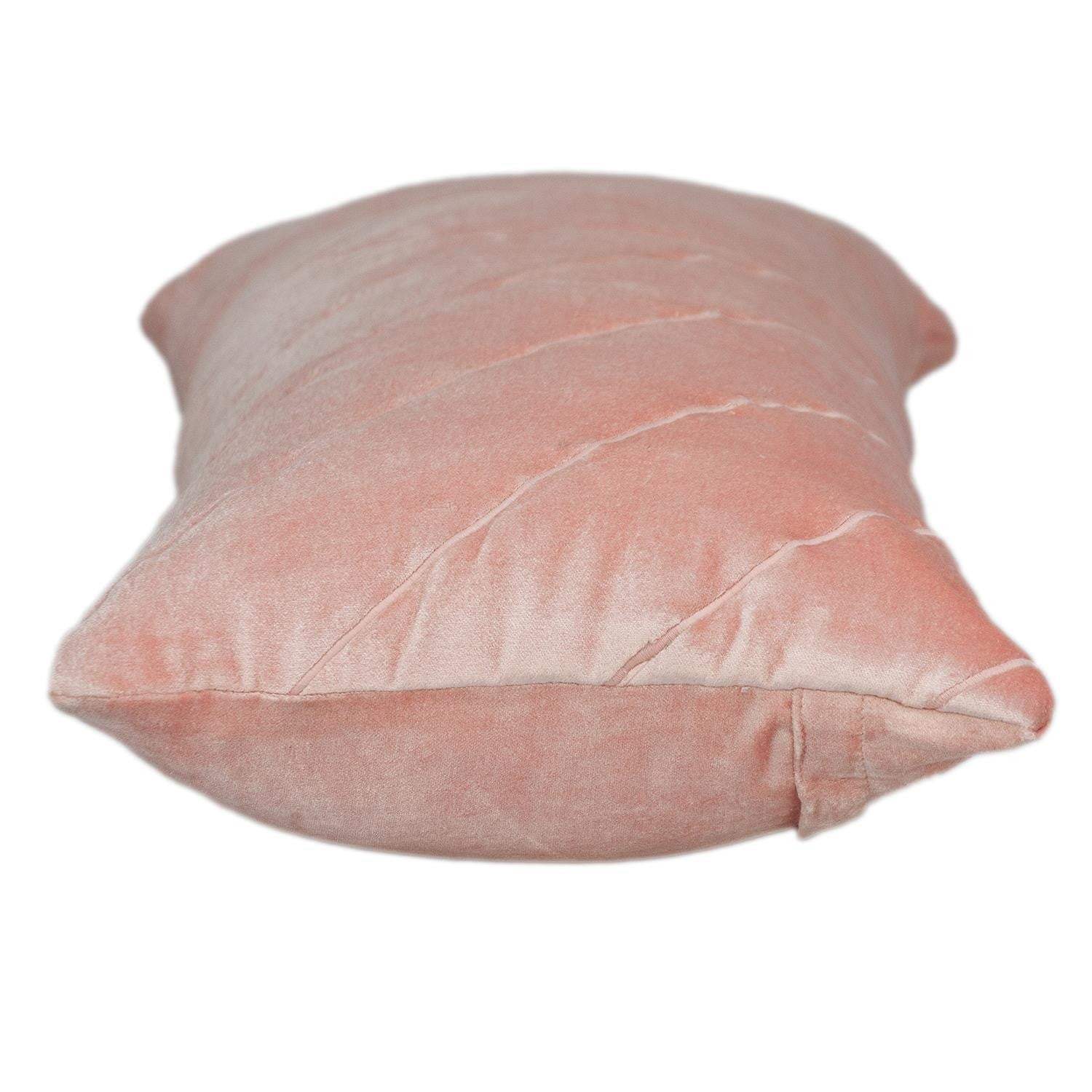 Quilted Velvet Arrows Pink Decorative Lumbar Pillow - Image 4