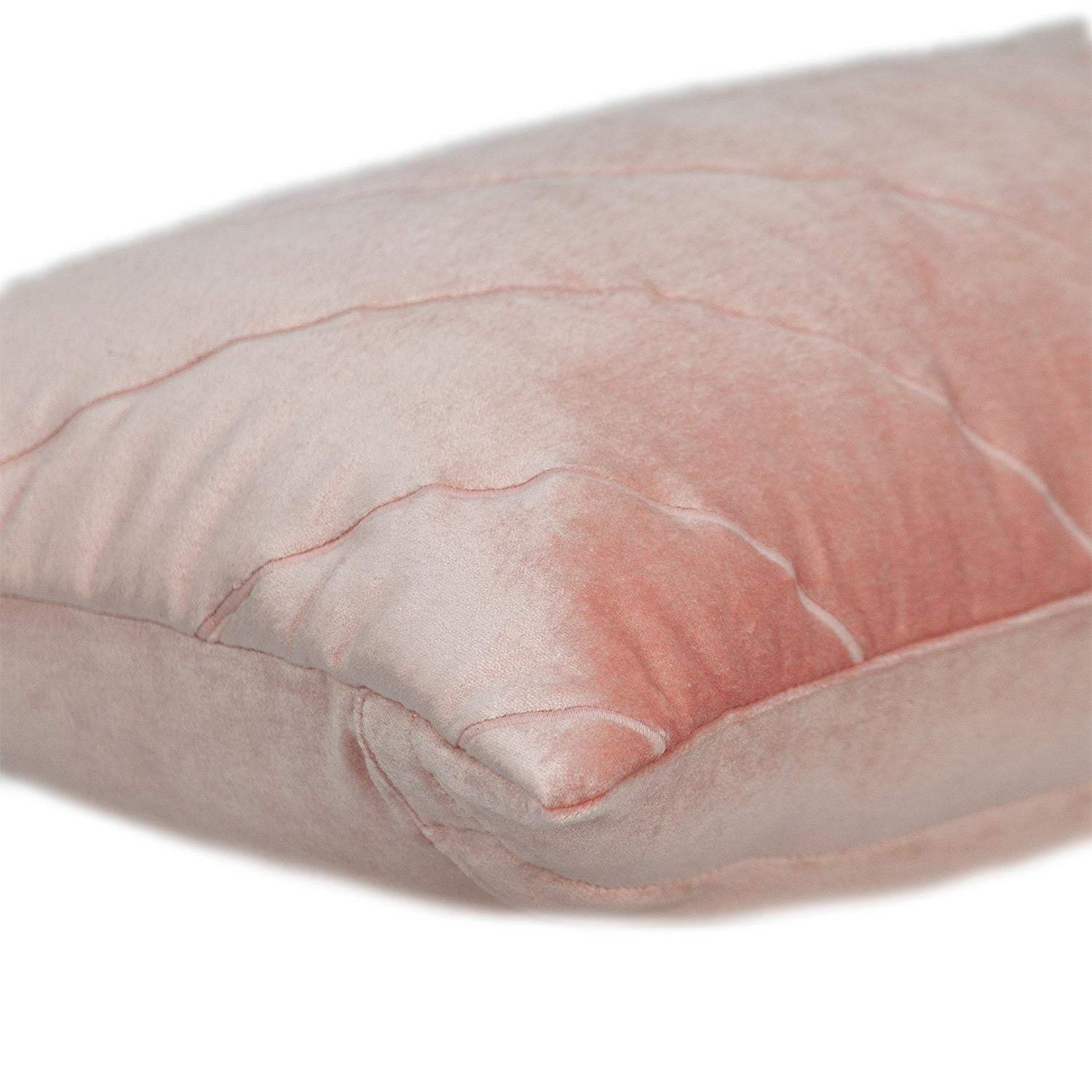 Quilted Velvet Arrows Pink Decorative Lumbar Pillow - Image 5