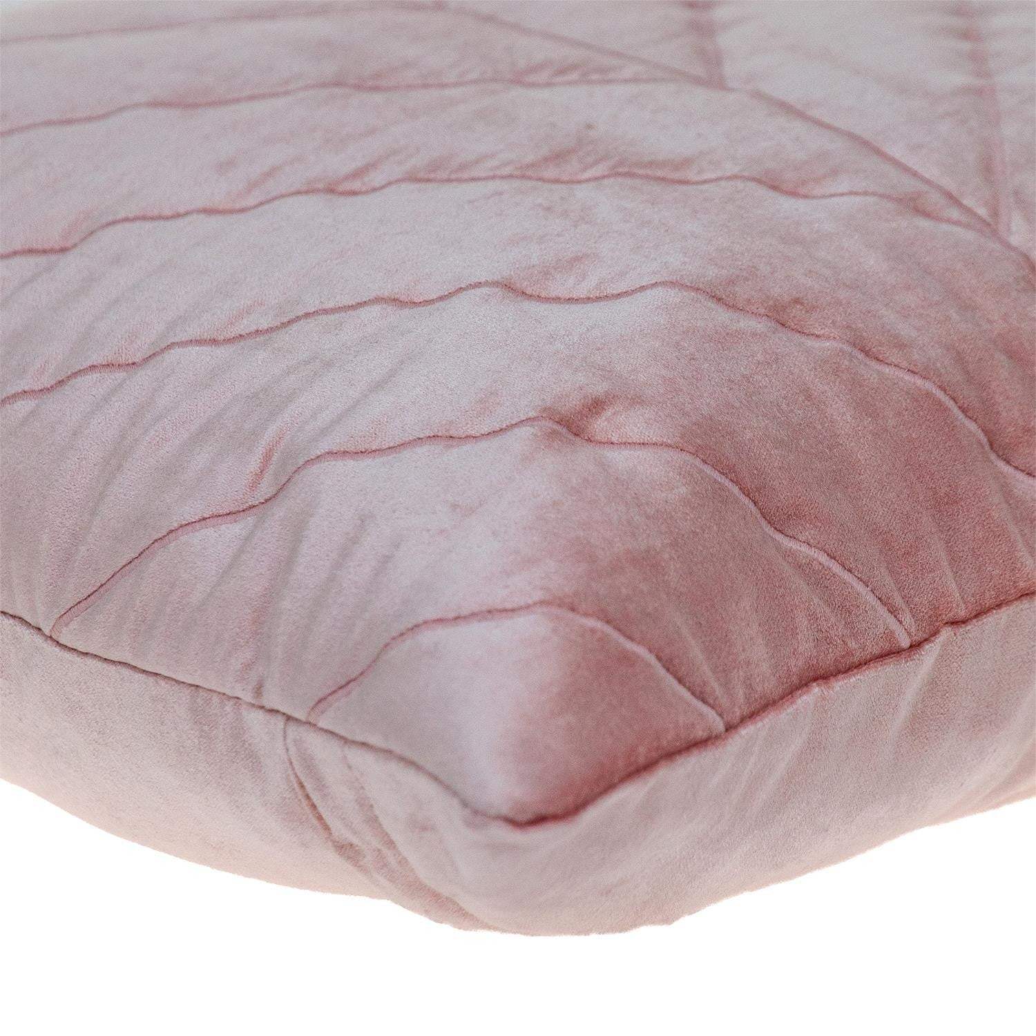 Quilted Velvet Arrows Pink Decorative Throw Pillow - Image 6