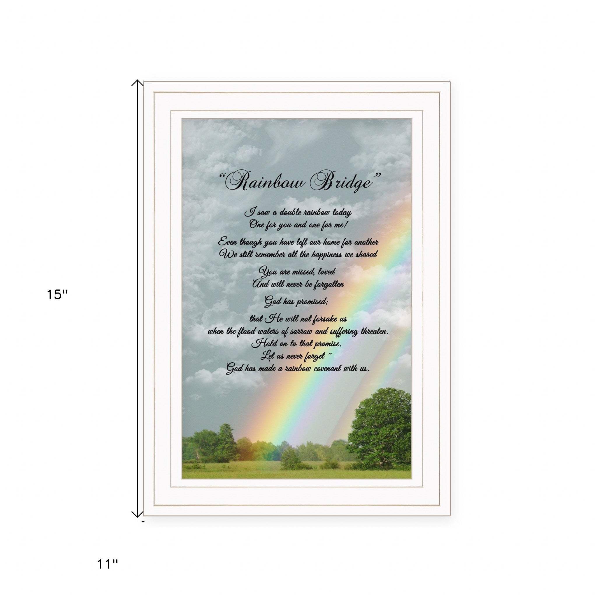 Rainbow Bridge 1 White Framed Print Wall Art - Image 6