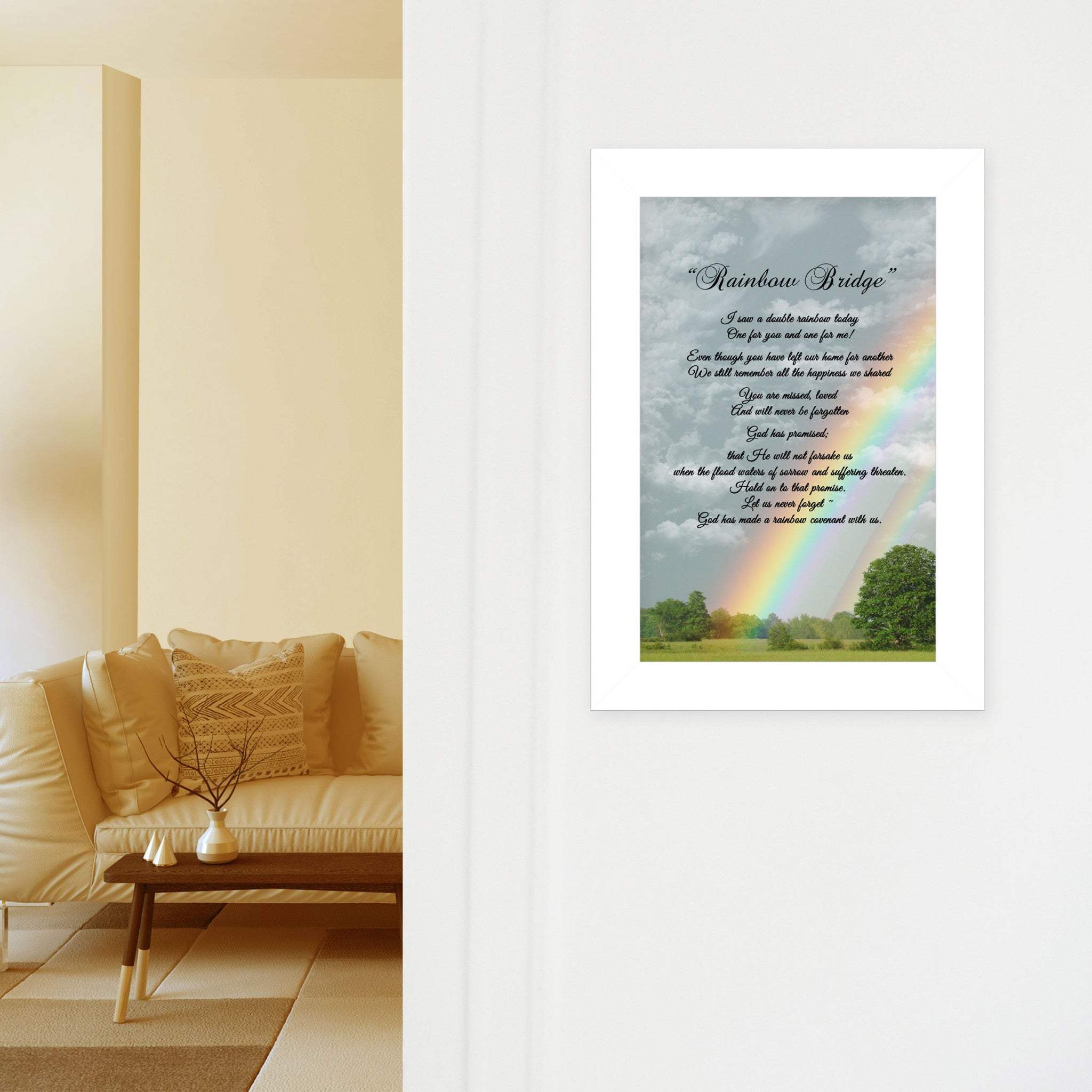 Rainbow Bridge 2 White Framed Print Wall Art - Image 5