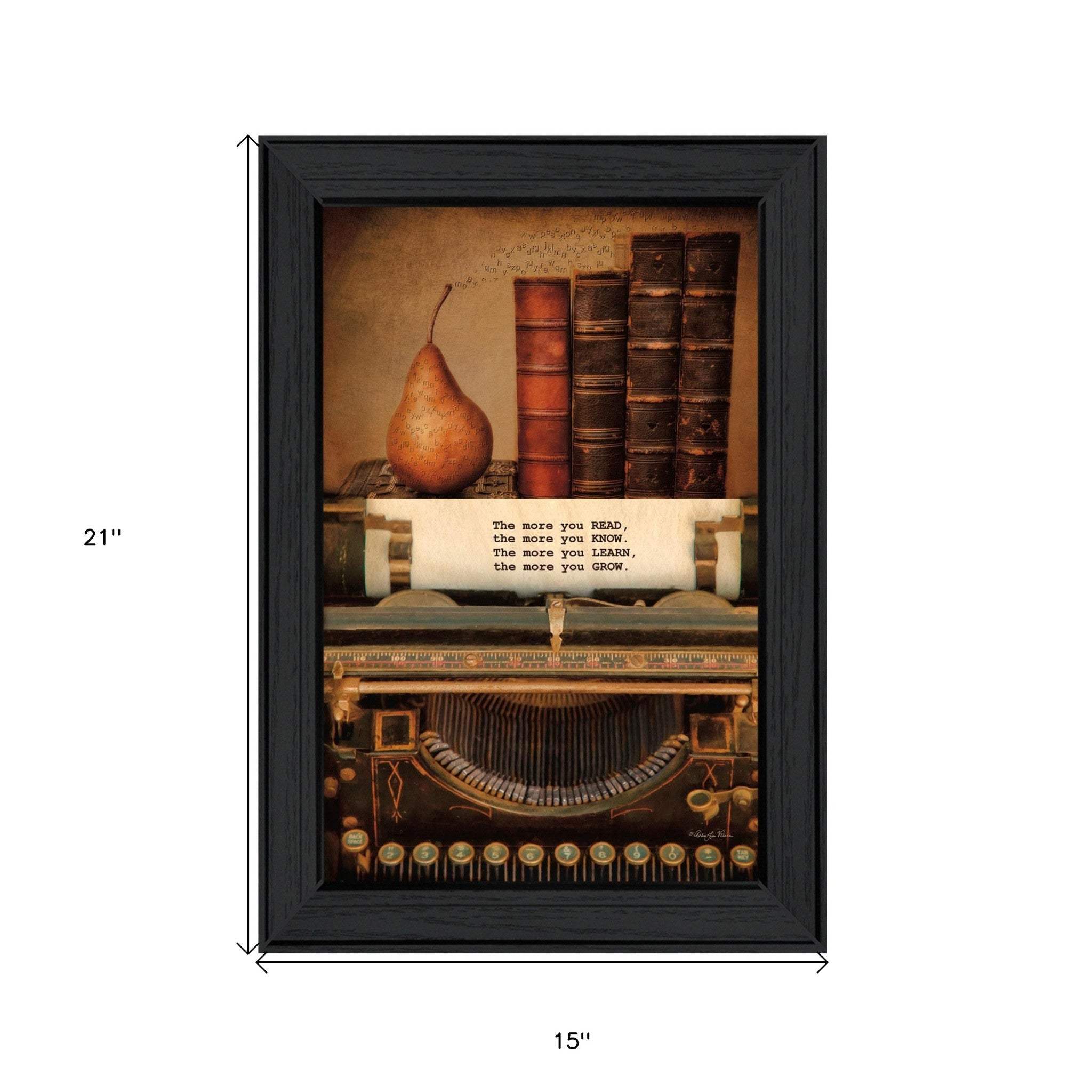 Read Know Learn Grow 2 Black Framed Print Wall Art - Image 6