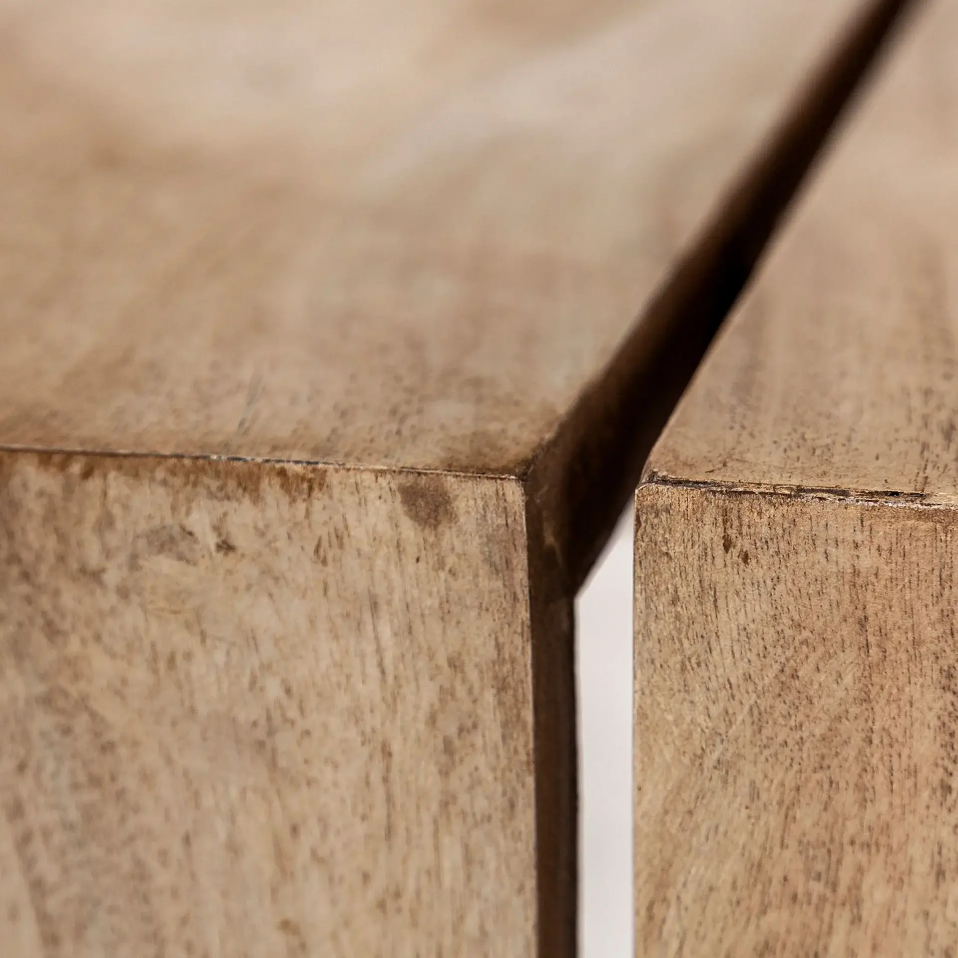 Rectangular Solid Wood Top And Base Coffee Table - Image 4