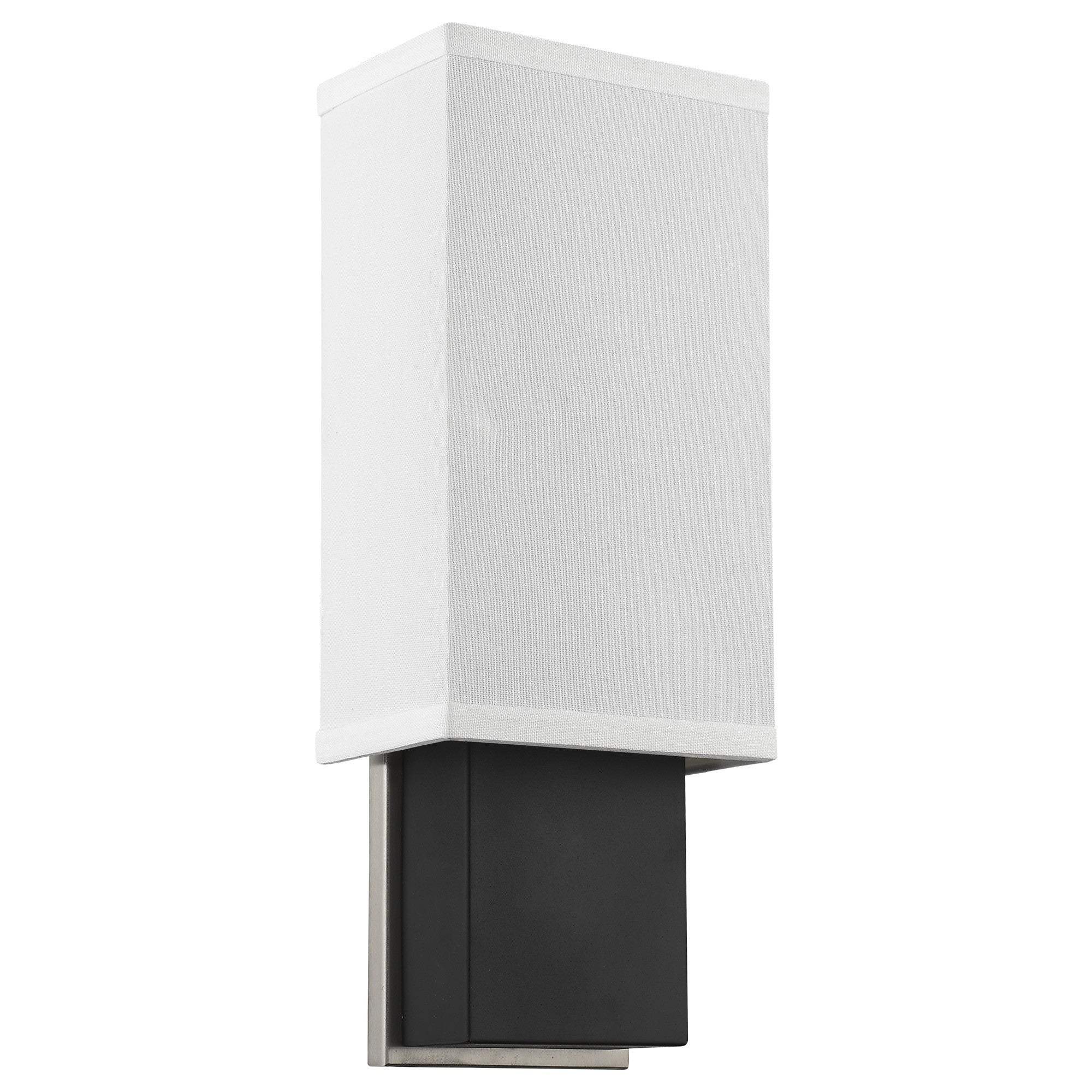 Rectangular Wall Sconce with Linen Fabric Shade - Image 3