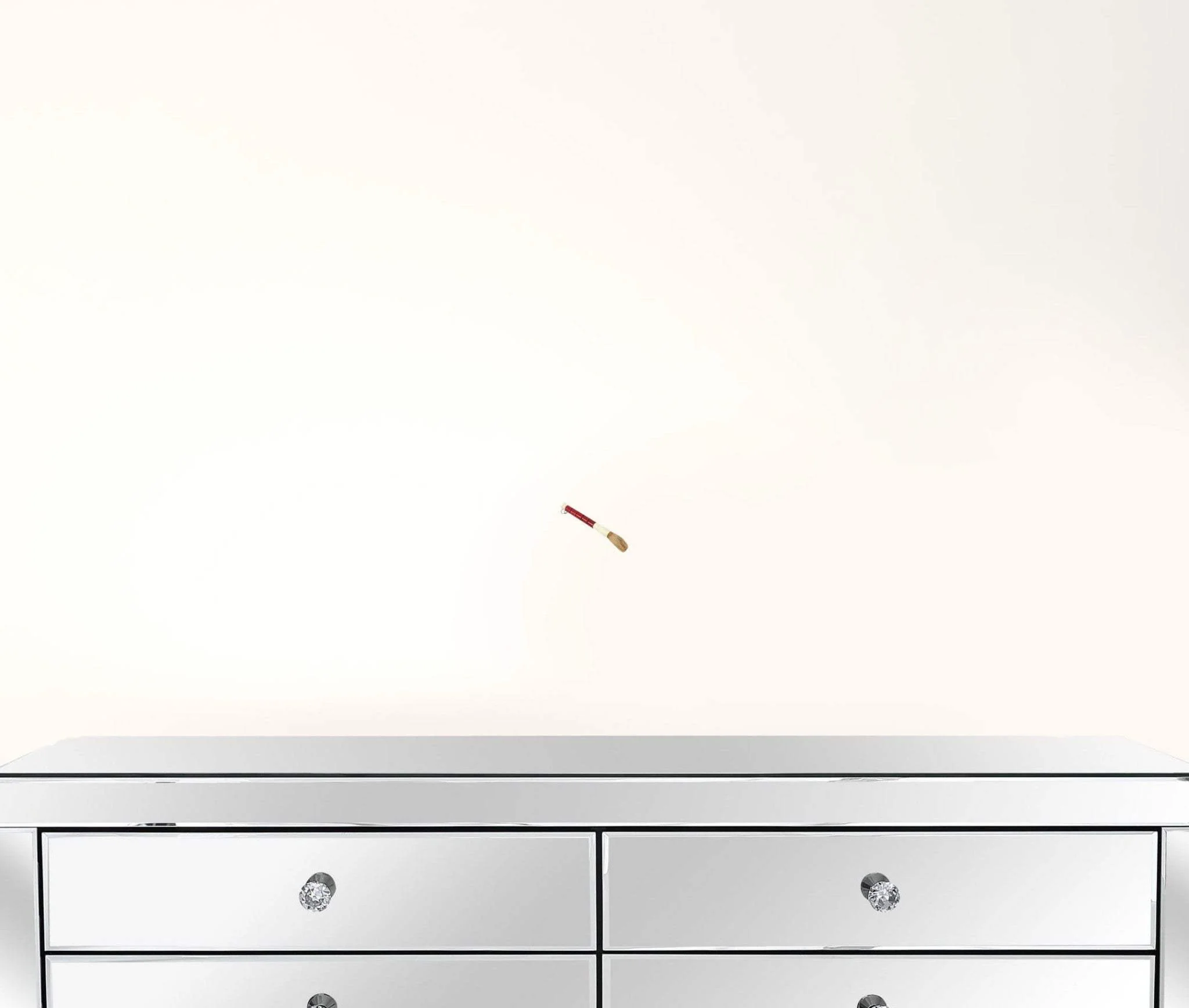 Red Spotted Jade Sectioned Decorative Calligraphy Brush - Image 2