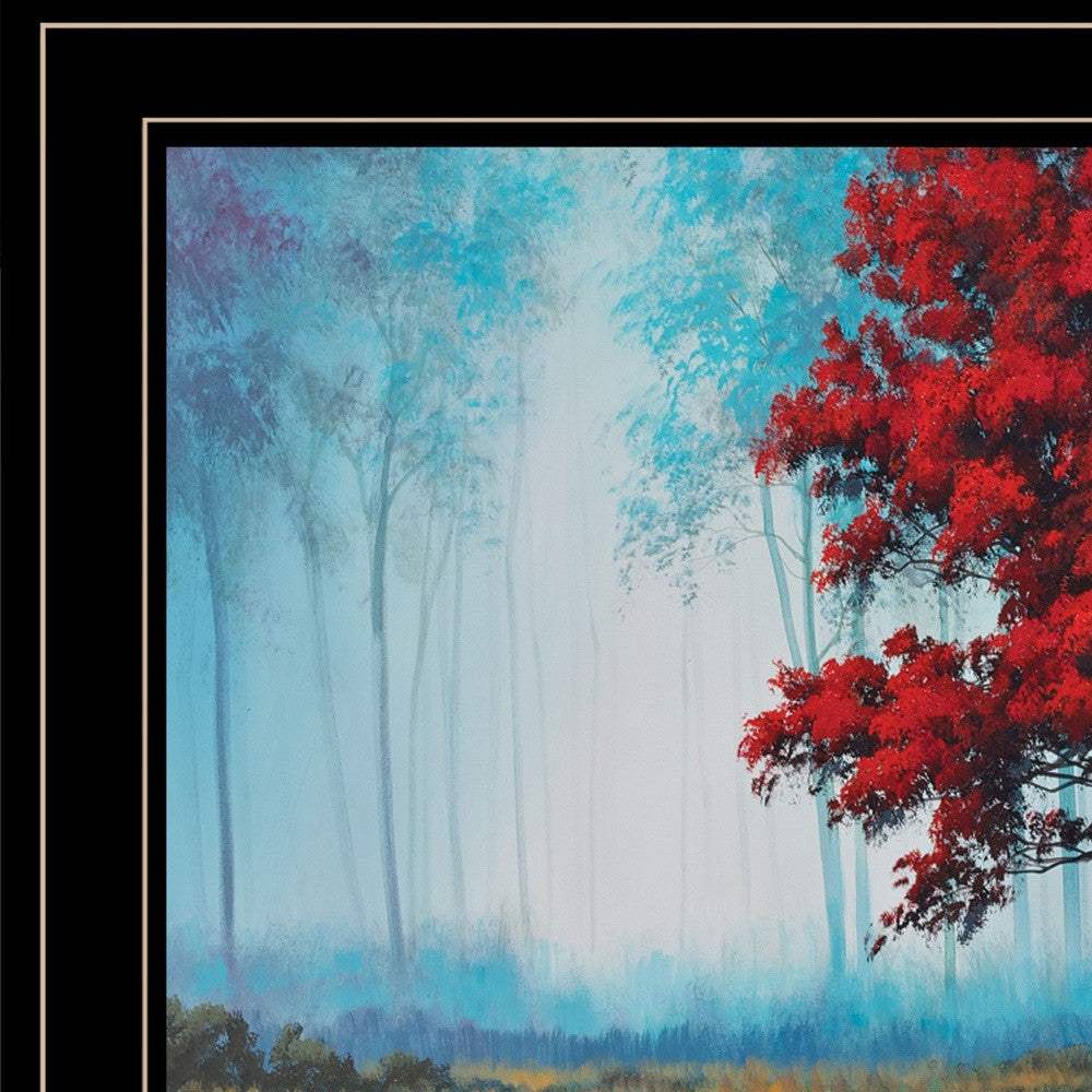 Red Tree 1 Black Framed Print Wall Art - Image 4