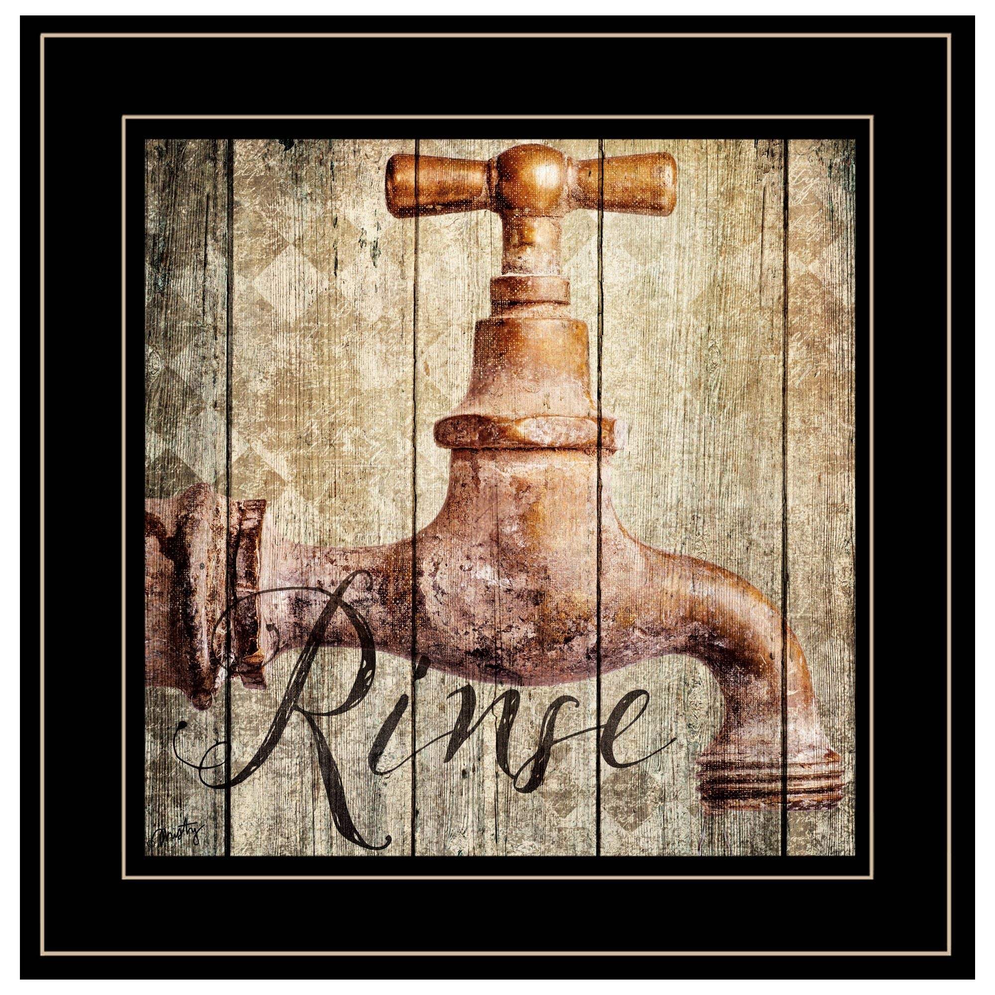 Rinse 2 Black Framed Print Wall Art - Image 2