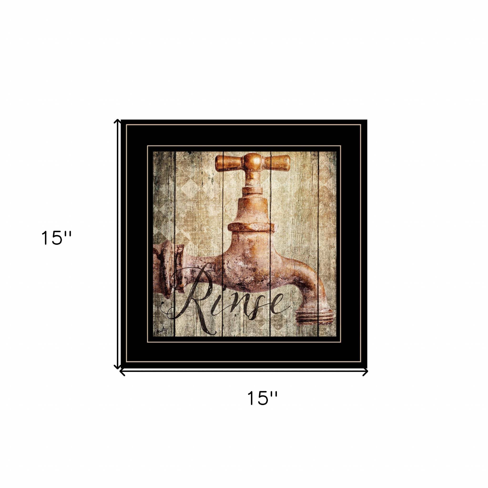 Rinse 2 Black Framed Print Wall Art - Image 5