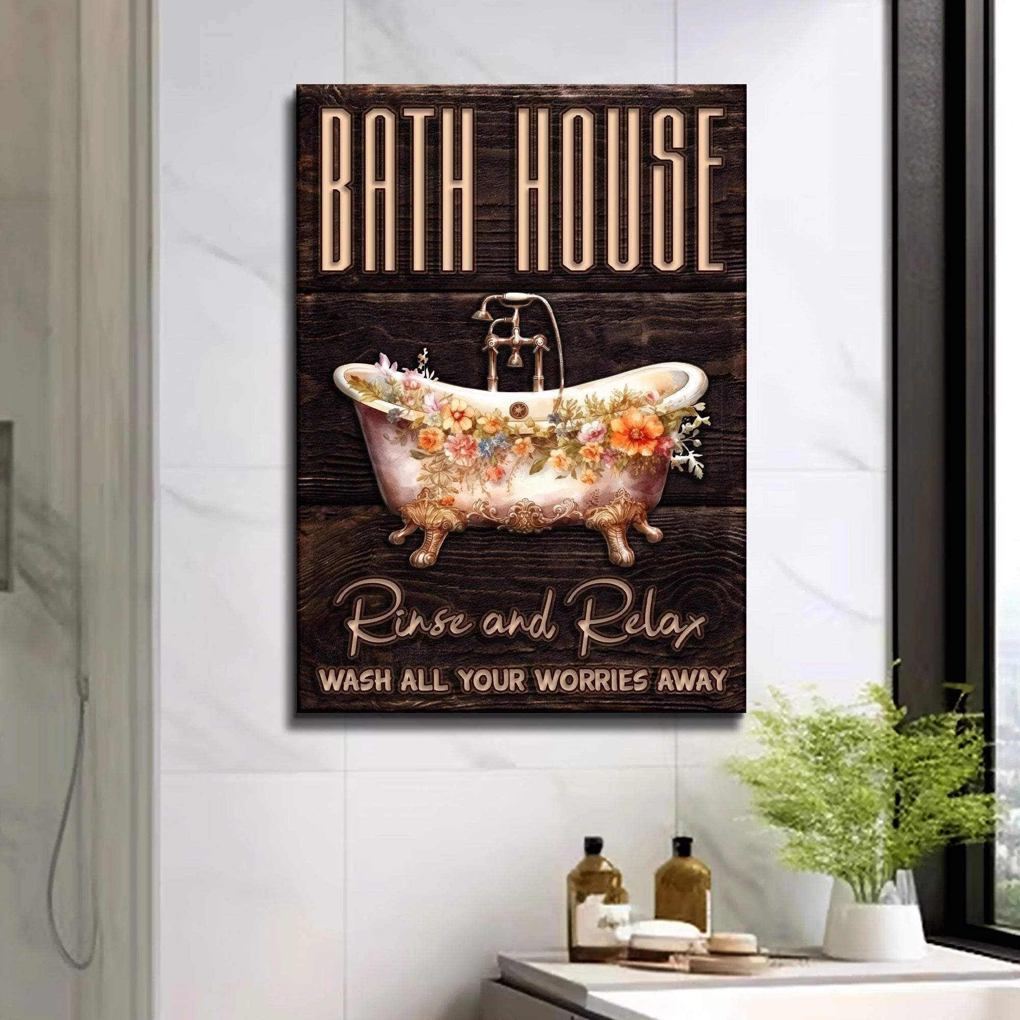 Rinse And Relax Bath House Sign - Image 2