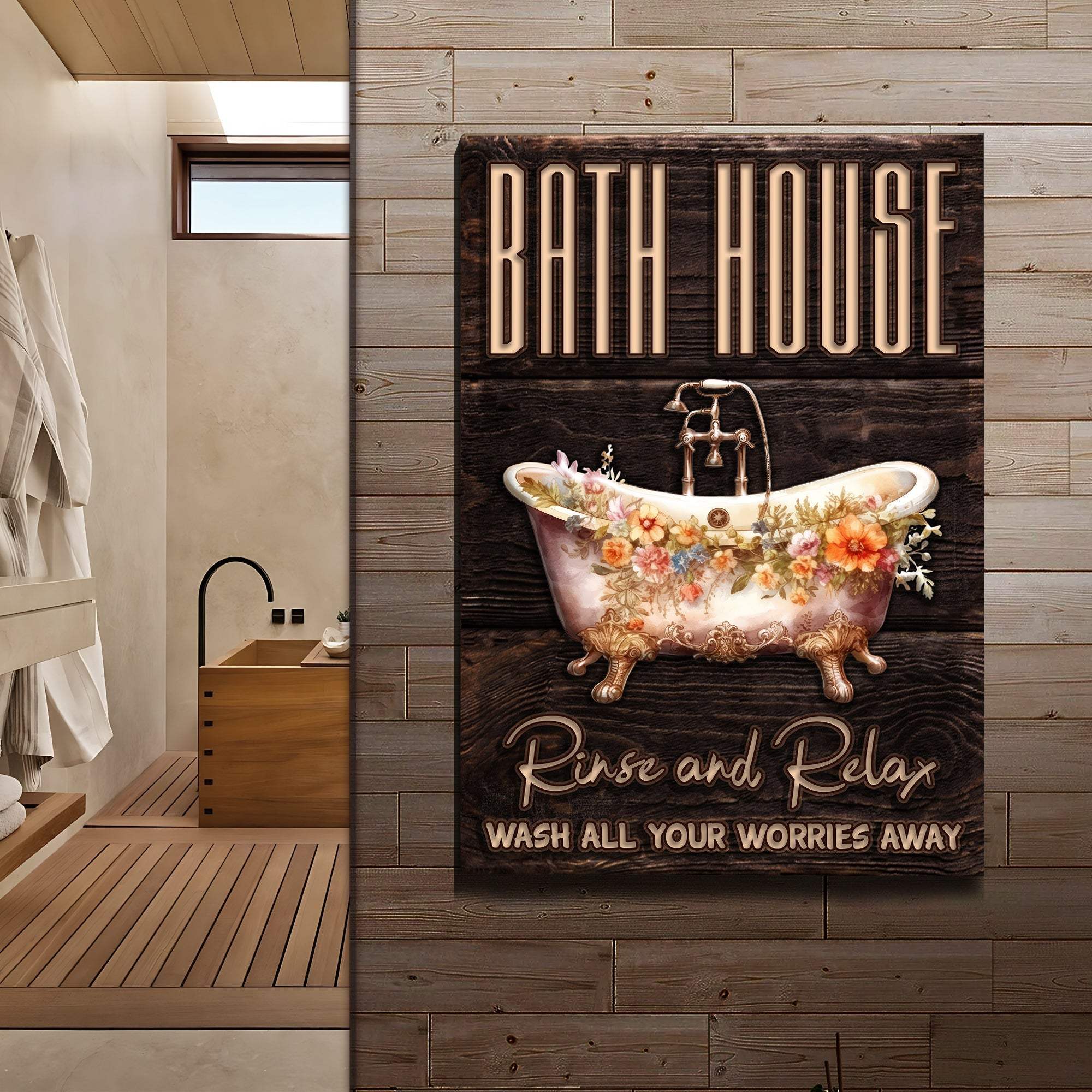 Rinse And Relax Bath House Sign - Image 3