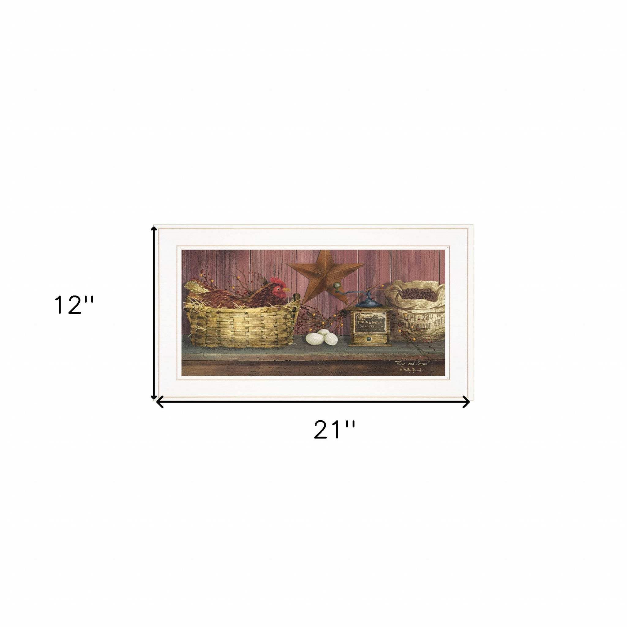 Rise and Shine 1 White Framed Print Wall Art - Image 5