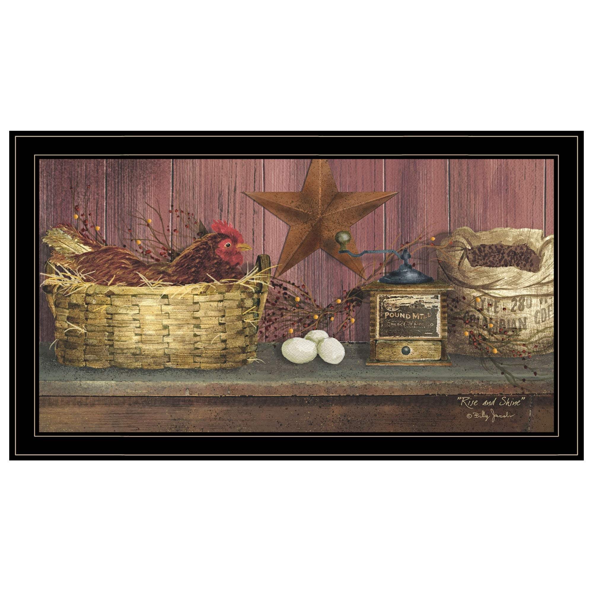 Rise and Shine 12 Black Framed Print Wall Art - Image 2