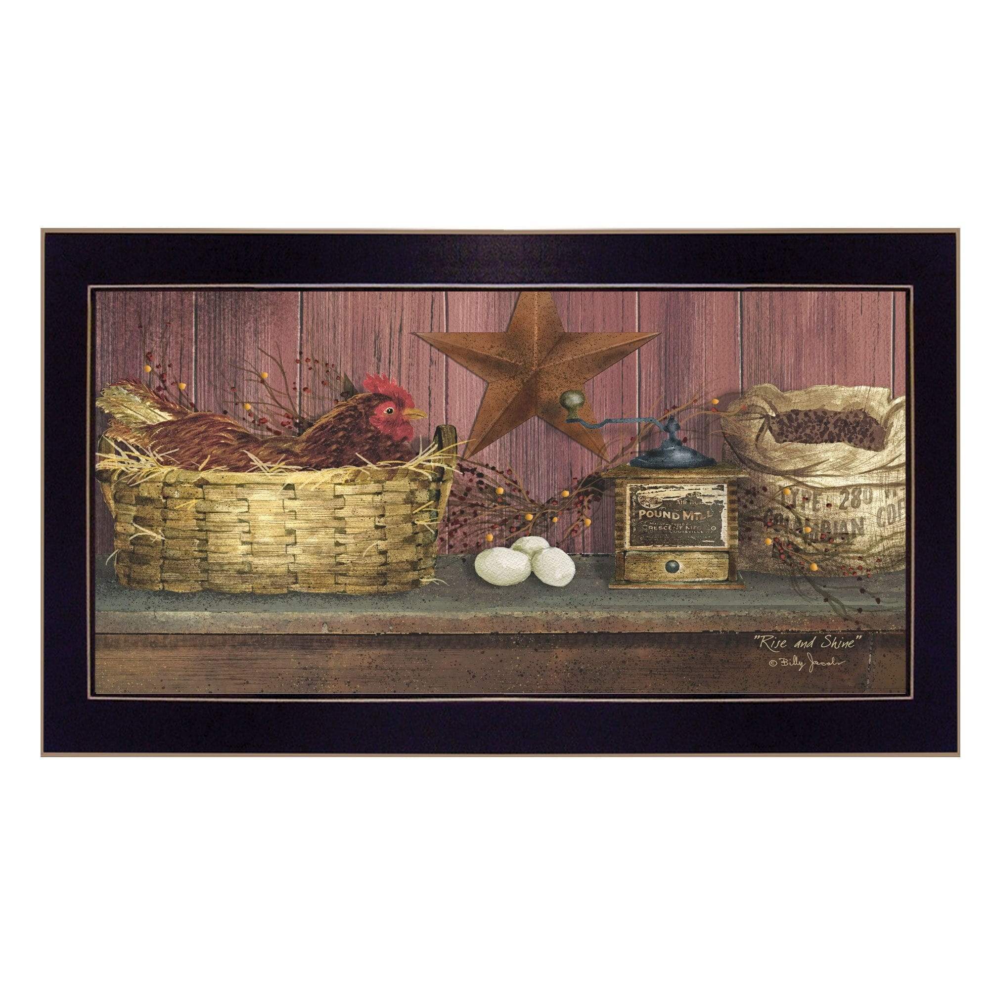 Rise and Shine 3 Black Framed Print Wall Art - Image 2